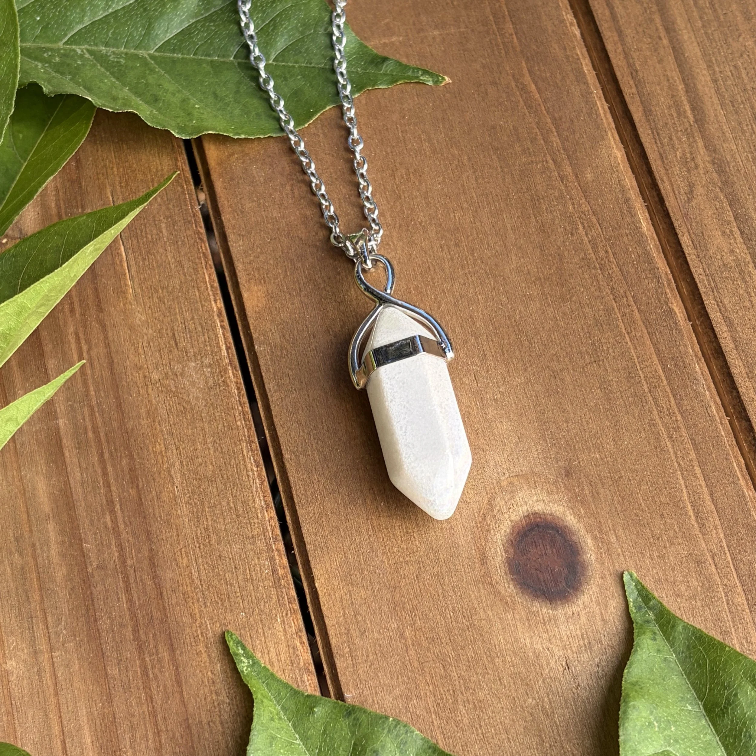 Angel Aura Quartz pendant necklace