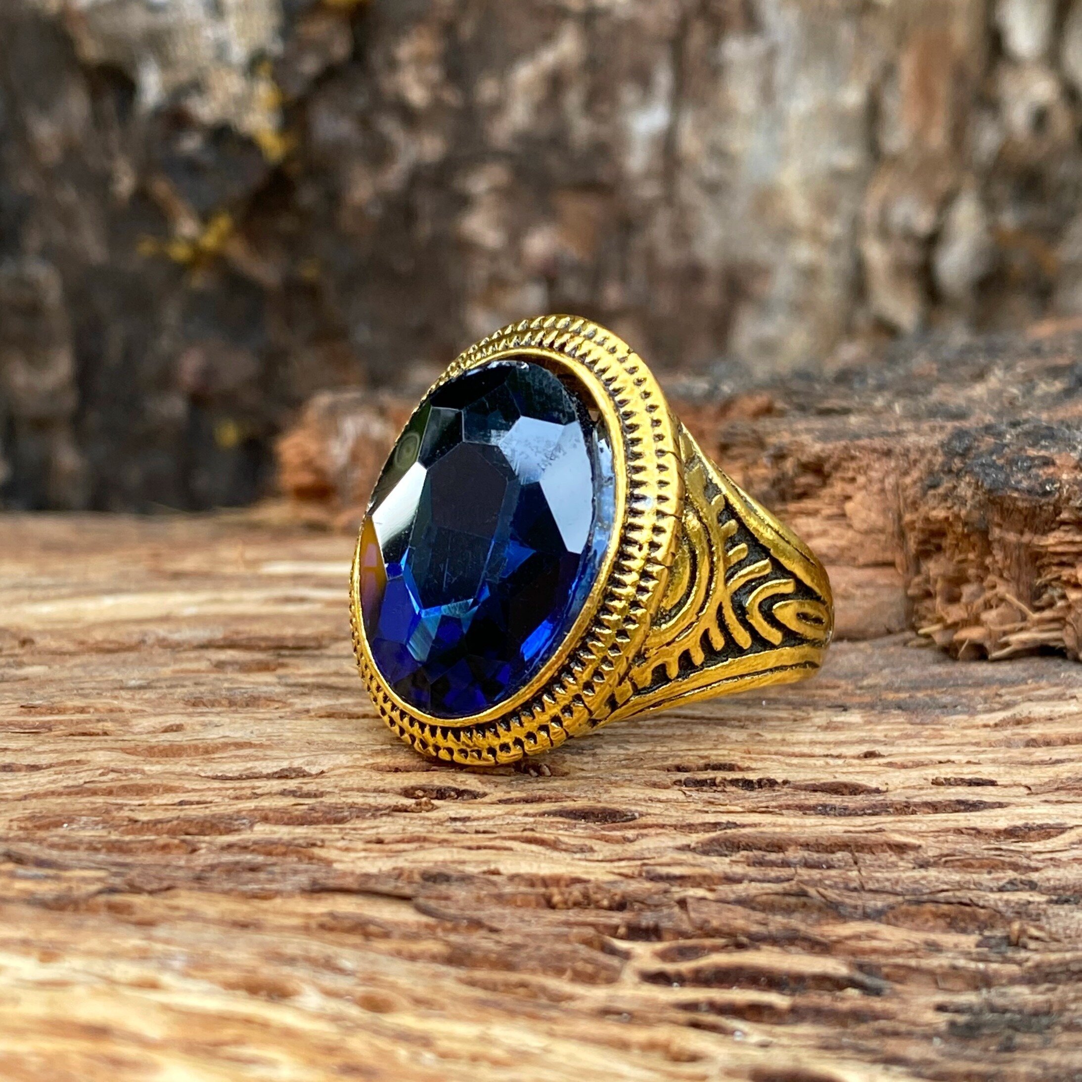 Garnet Crystal Rhinestone Ring Size 9.5 - Emperor