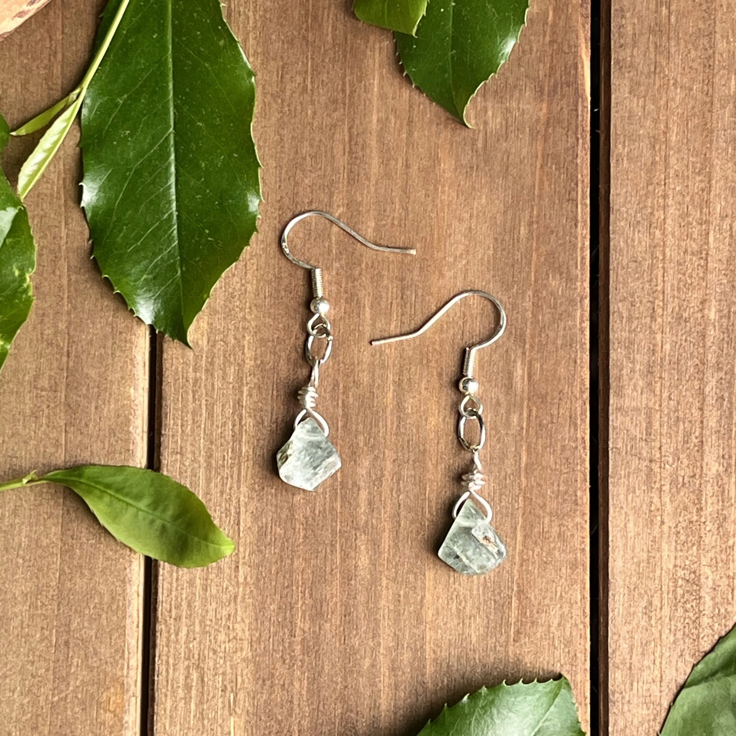 Green Kyanite earrings