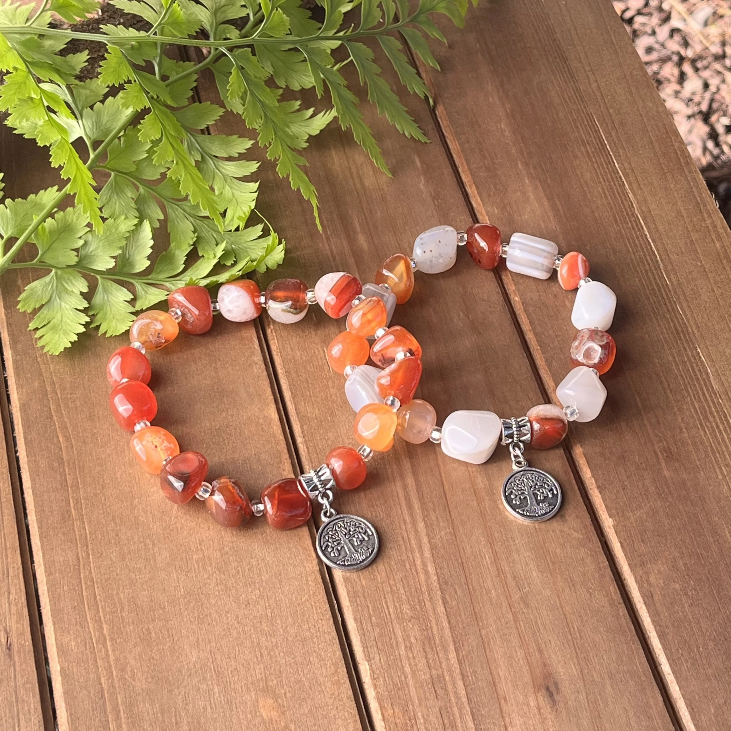 Carnelian bracelet with Agate