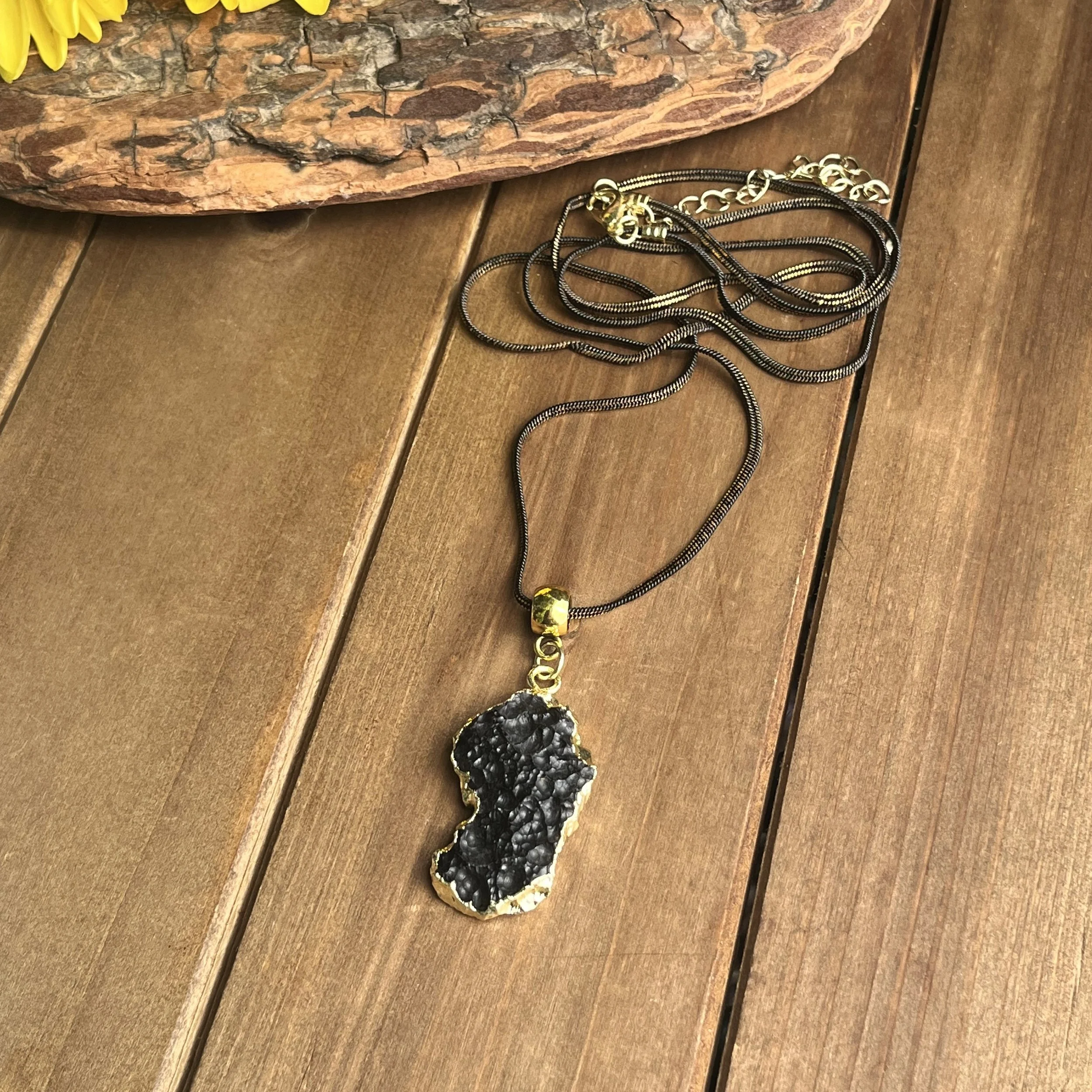 Tektite healing necklace