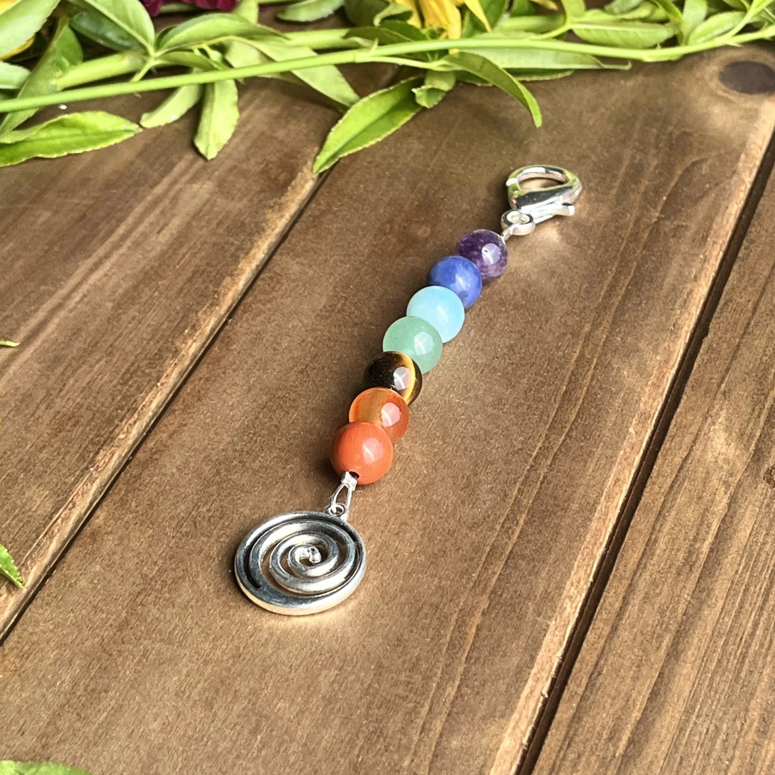 chakra healing gemstone charm