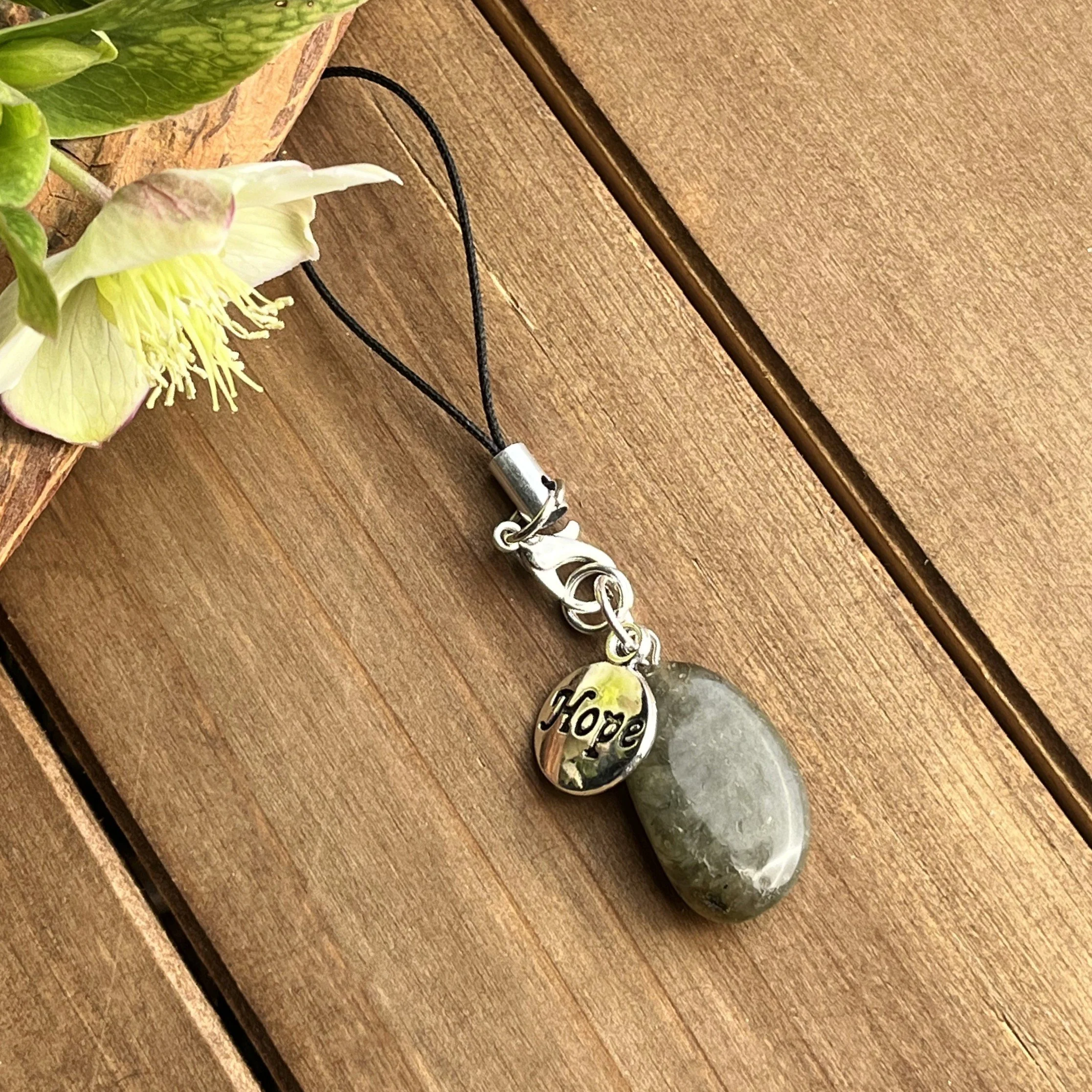 labradorite hope charm