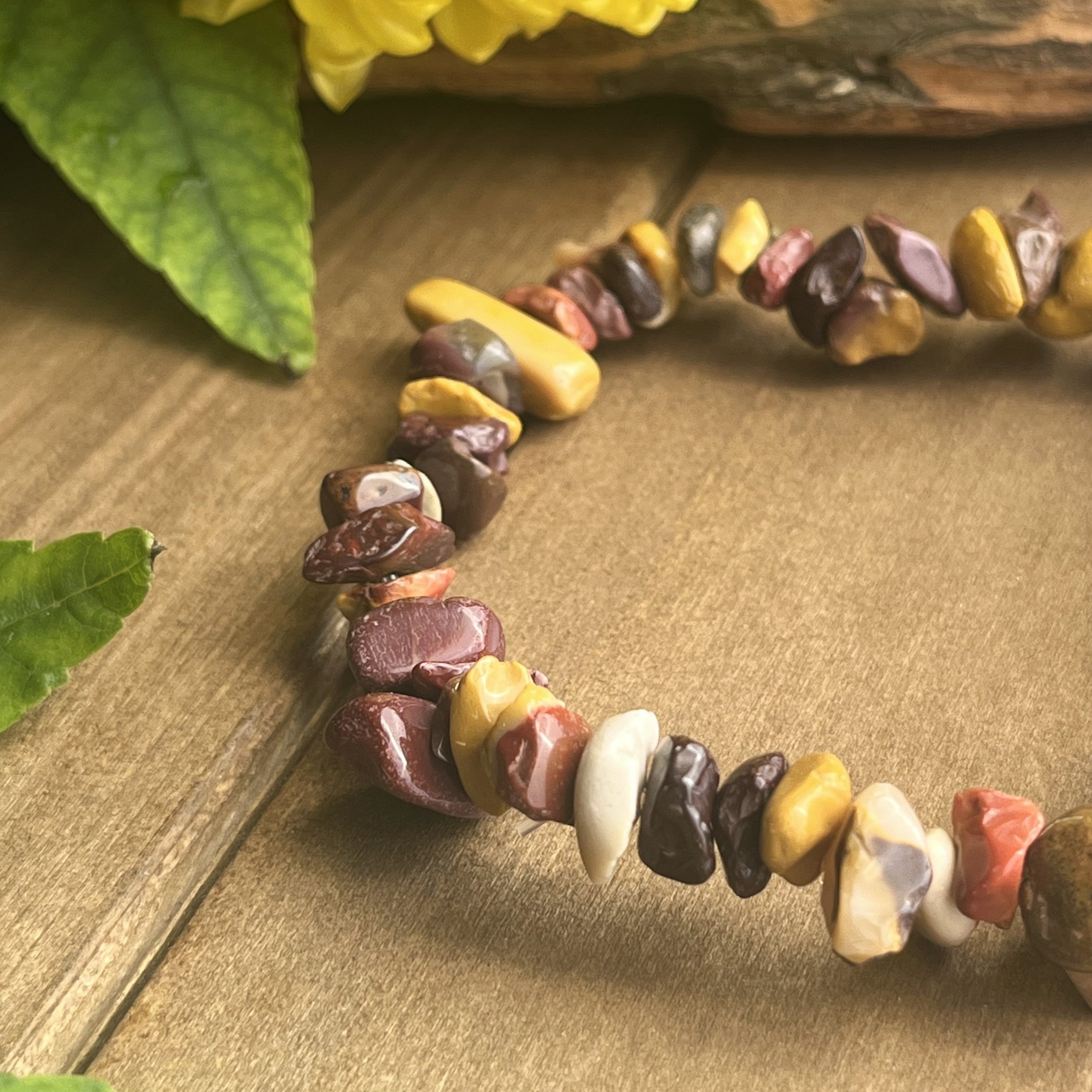 natural Mookaite Jasper bracelet