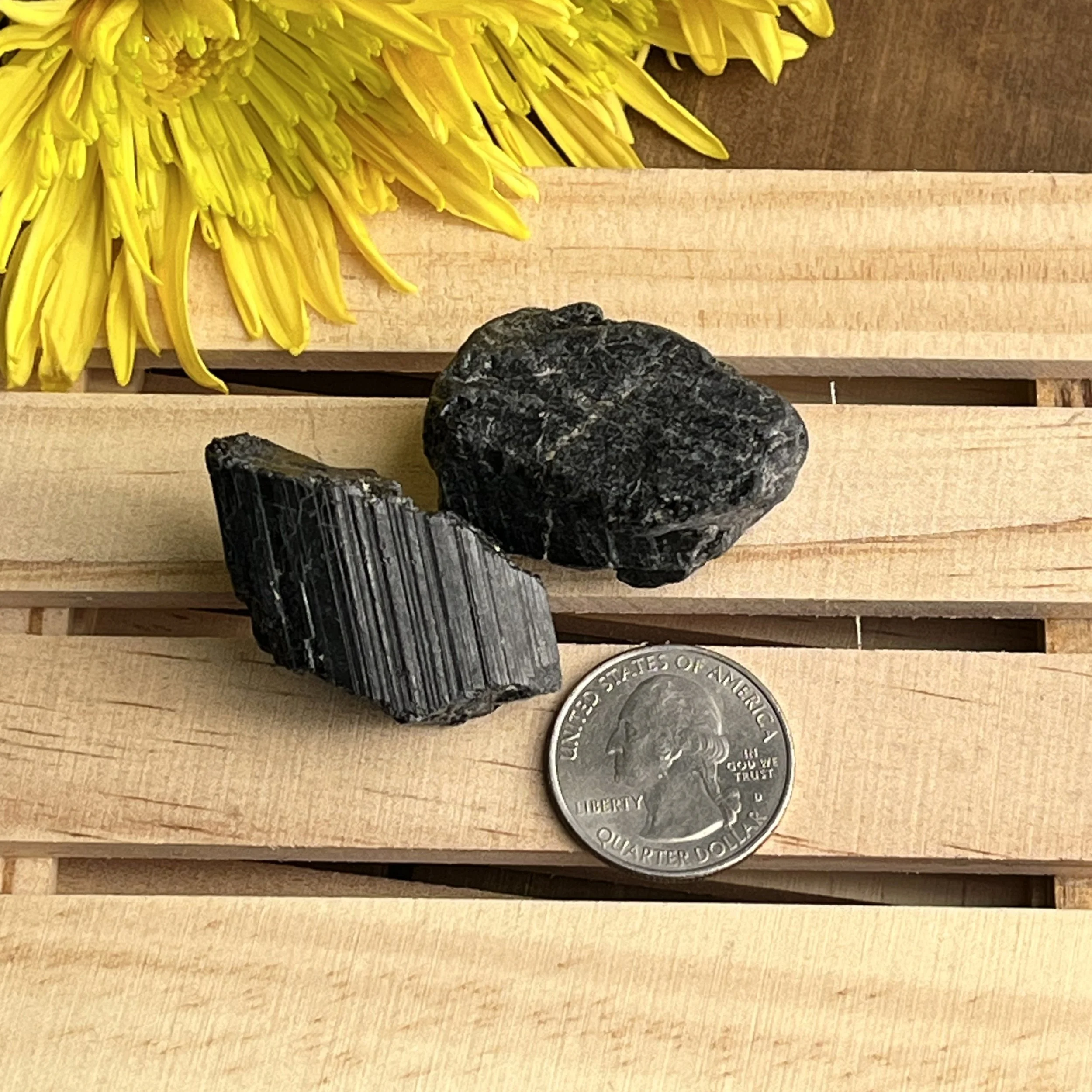 natural black tourmaline gemstones