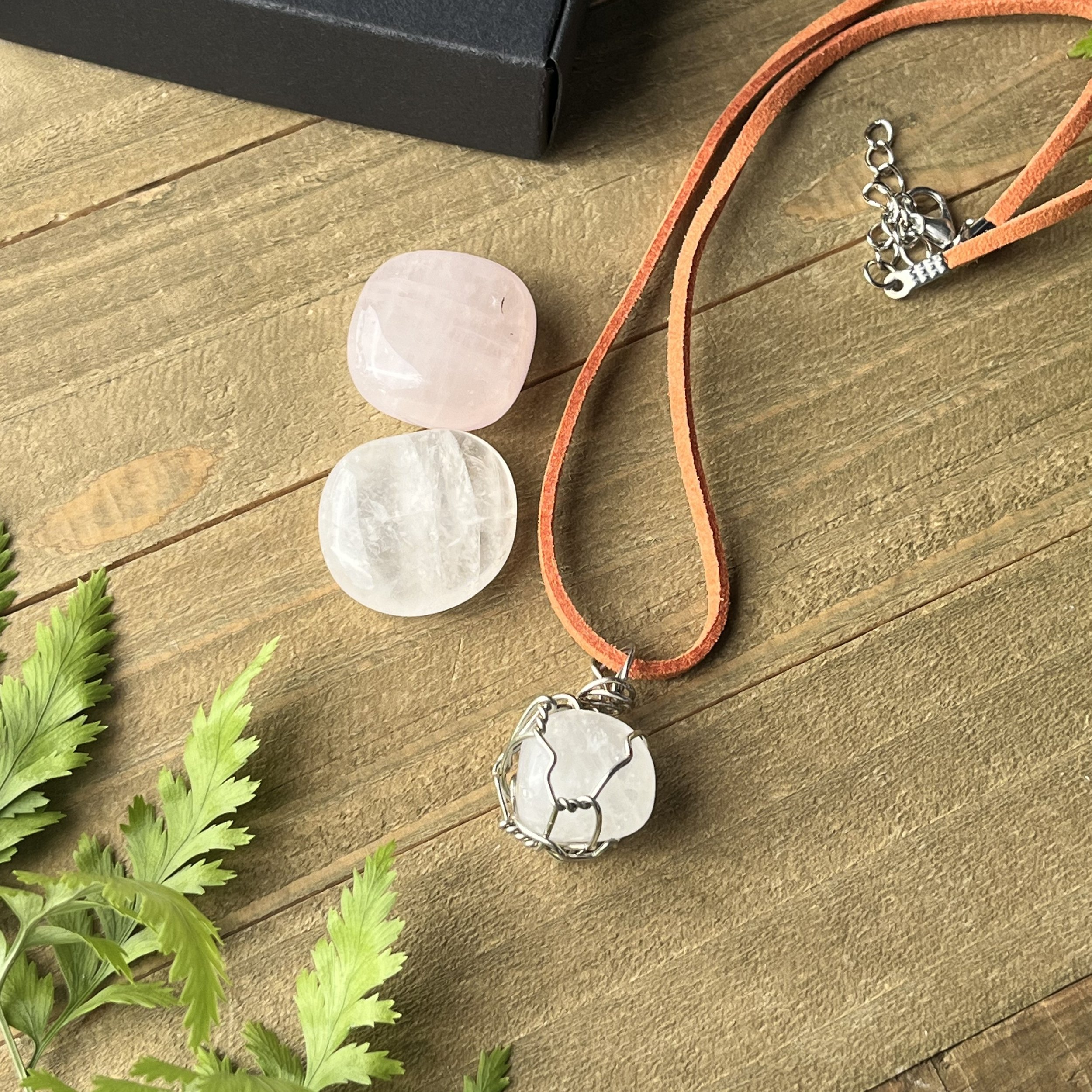 Quartz with Rose Quartz for healing