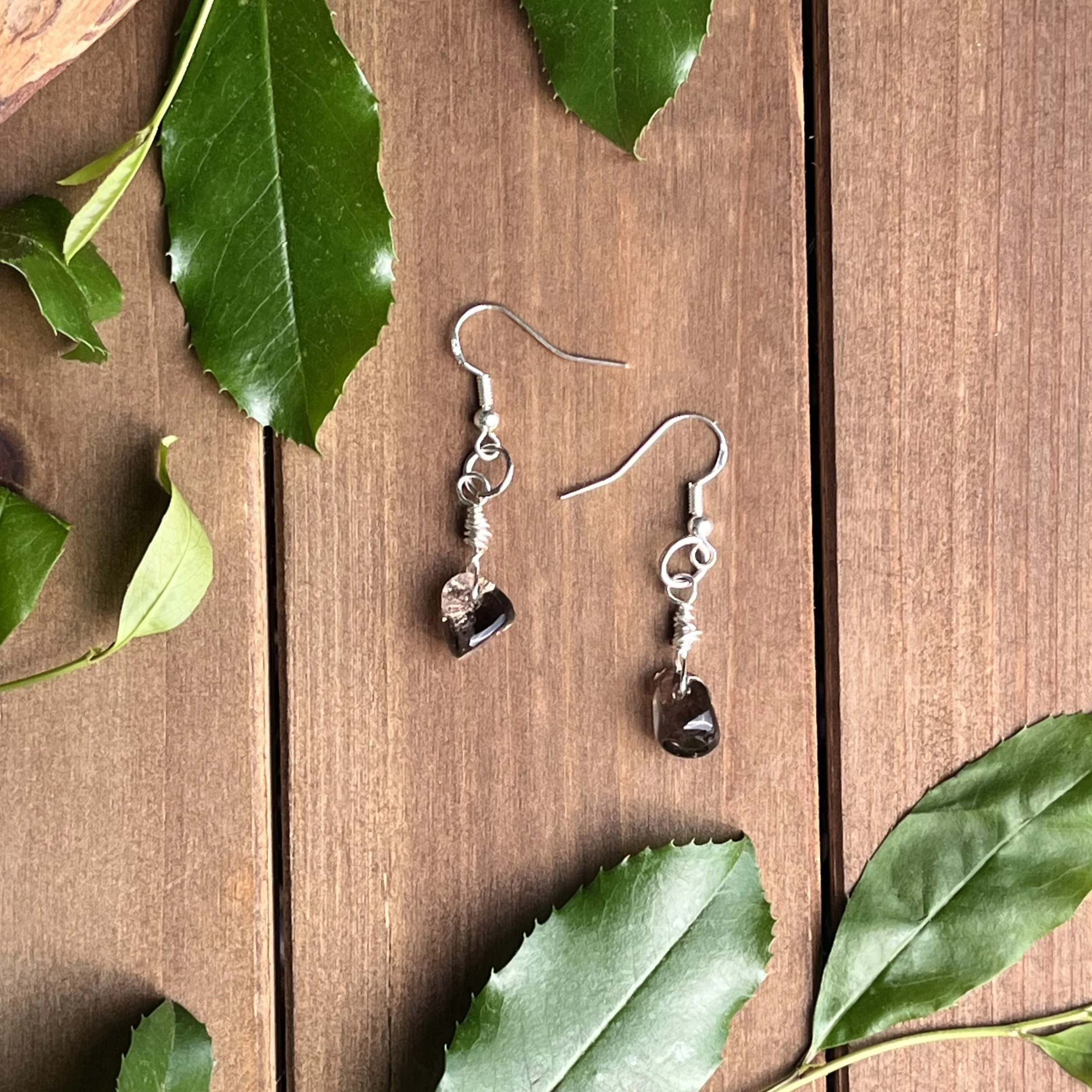 Smoky Quartz Dangle Earrings