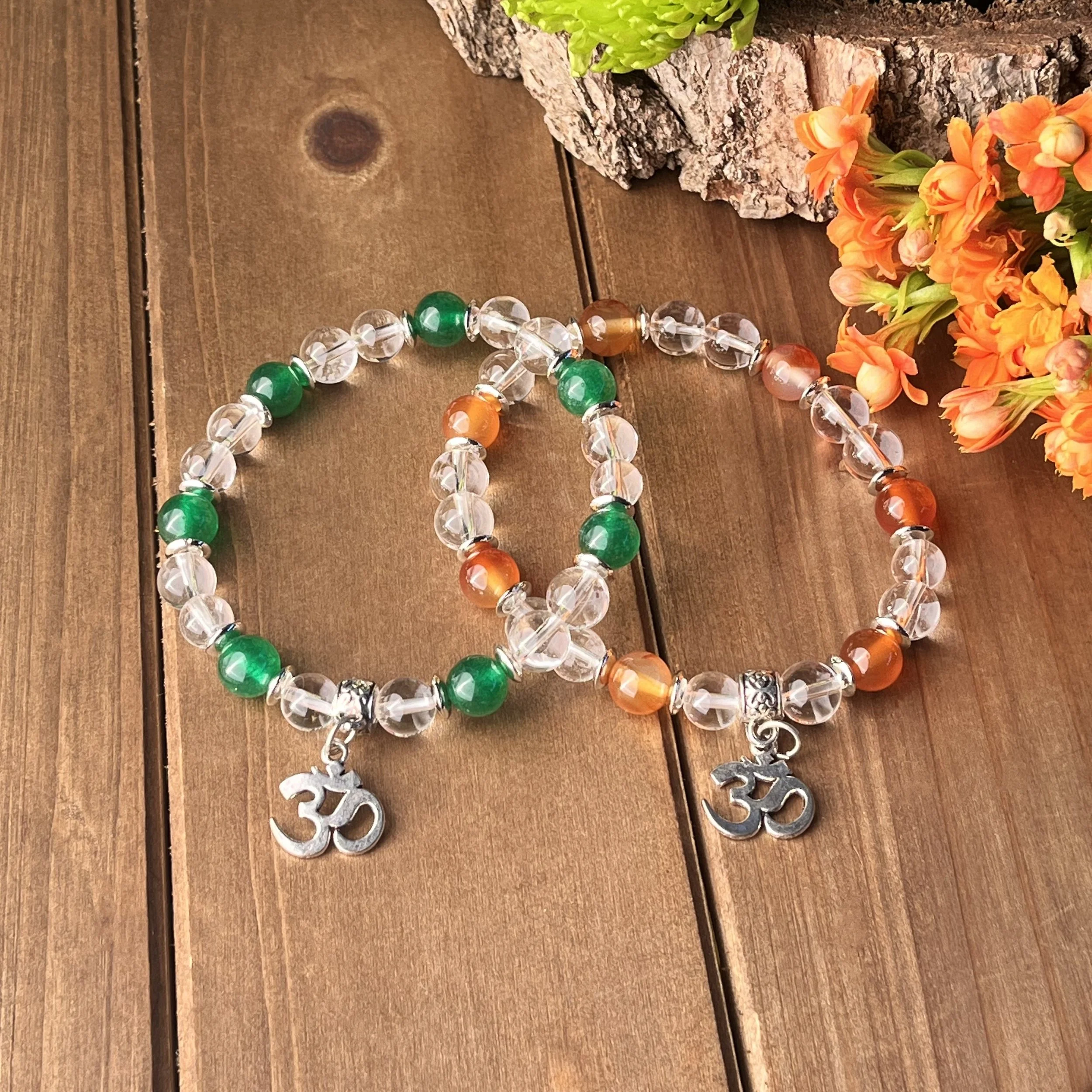 Clear Quartz matching bracelets