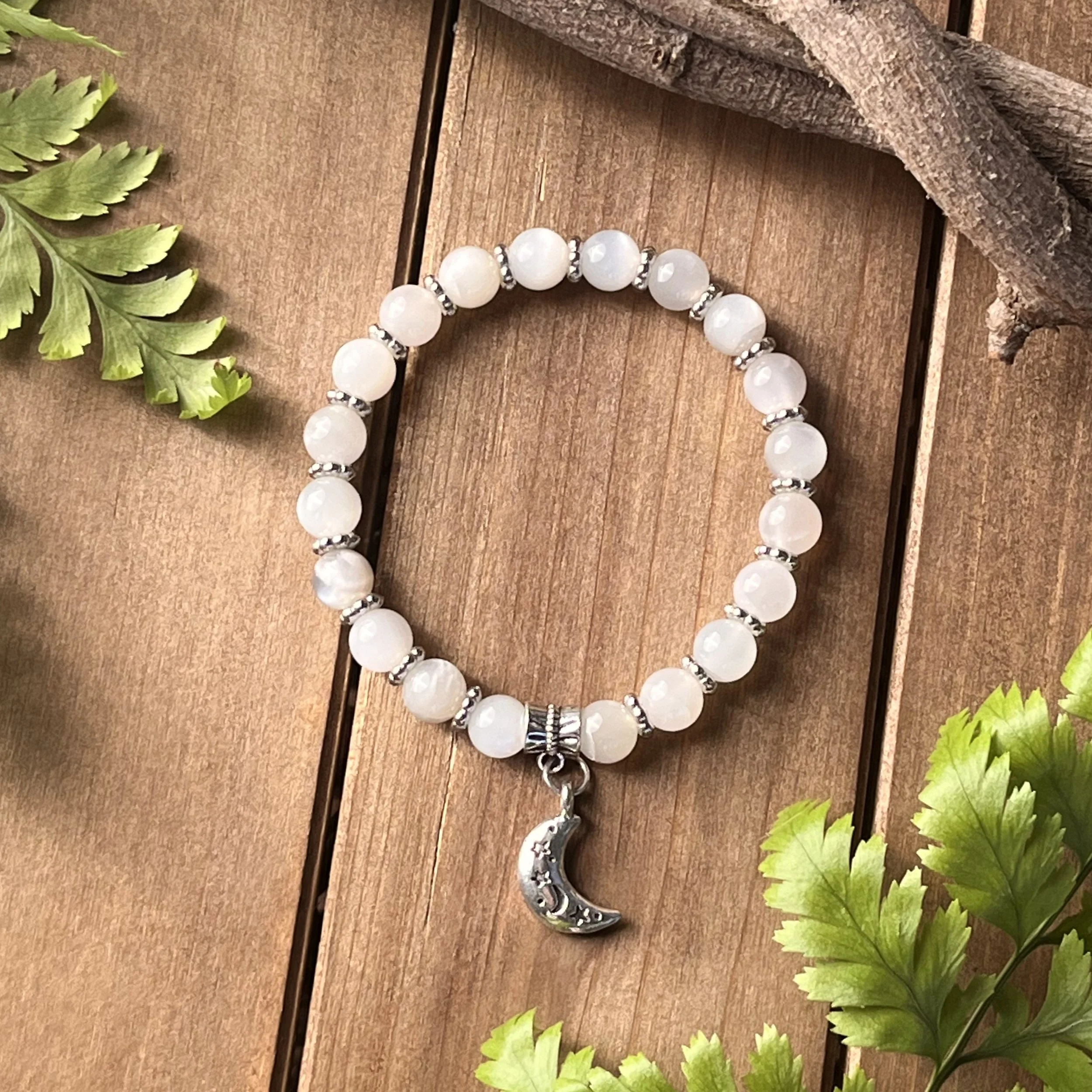Moonstone Crescent Bracelet for New Beginnings