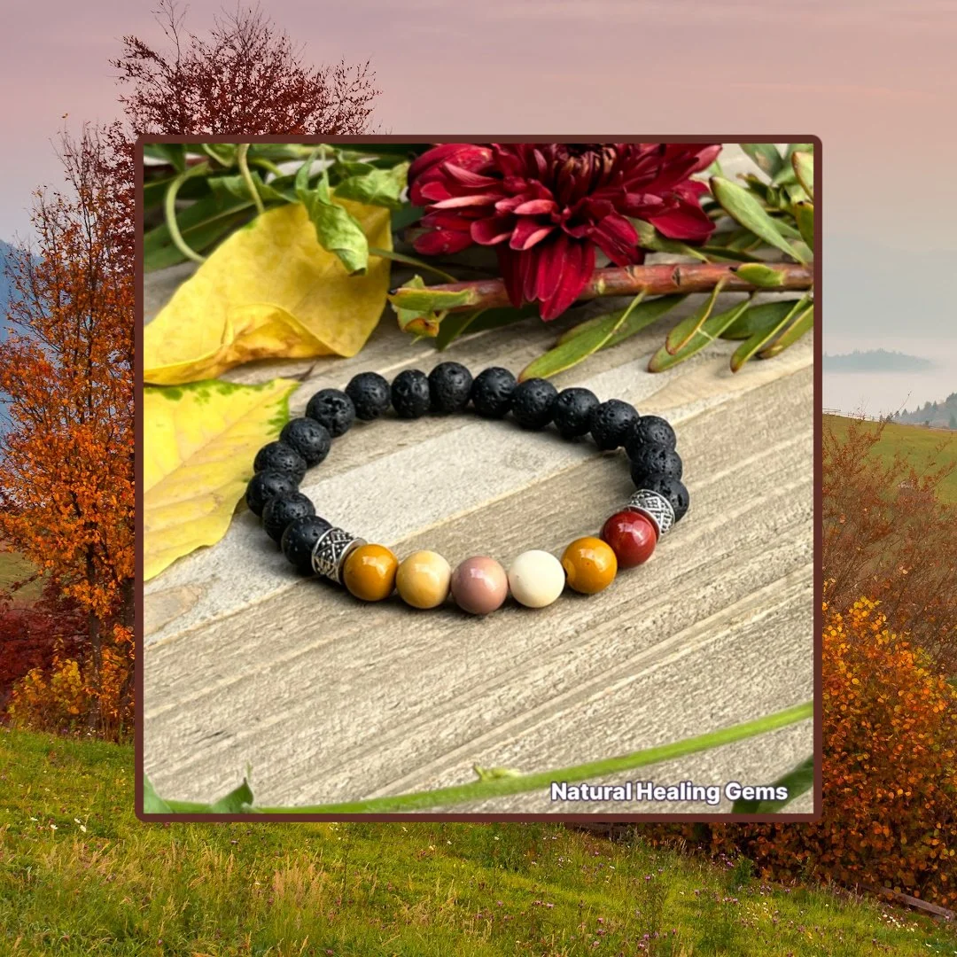 7 Chakra Lava Rock Bracelet With Dog Paw Charm - Elastic Yoga Meditation Healing Bangle, Includes 2 Bracelets & Pouch - View #7