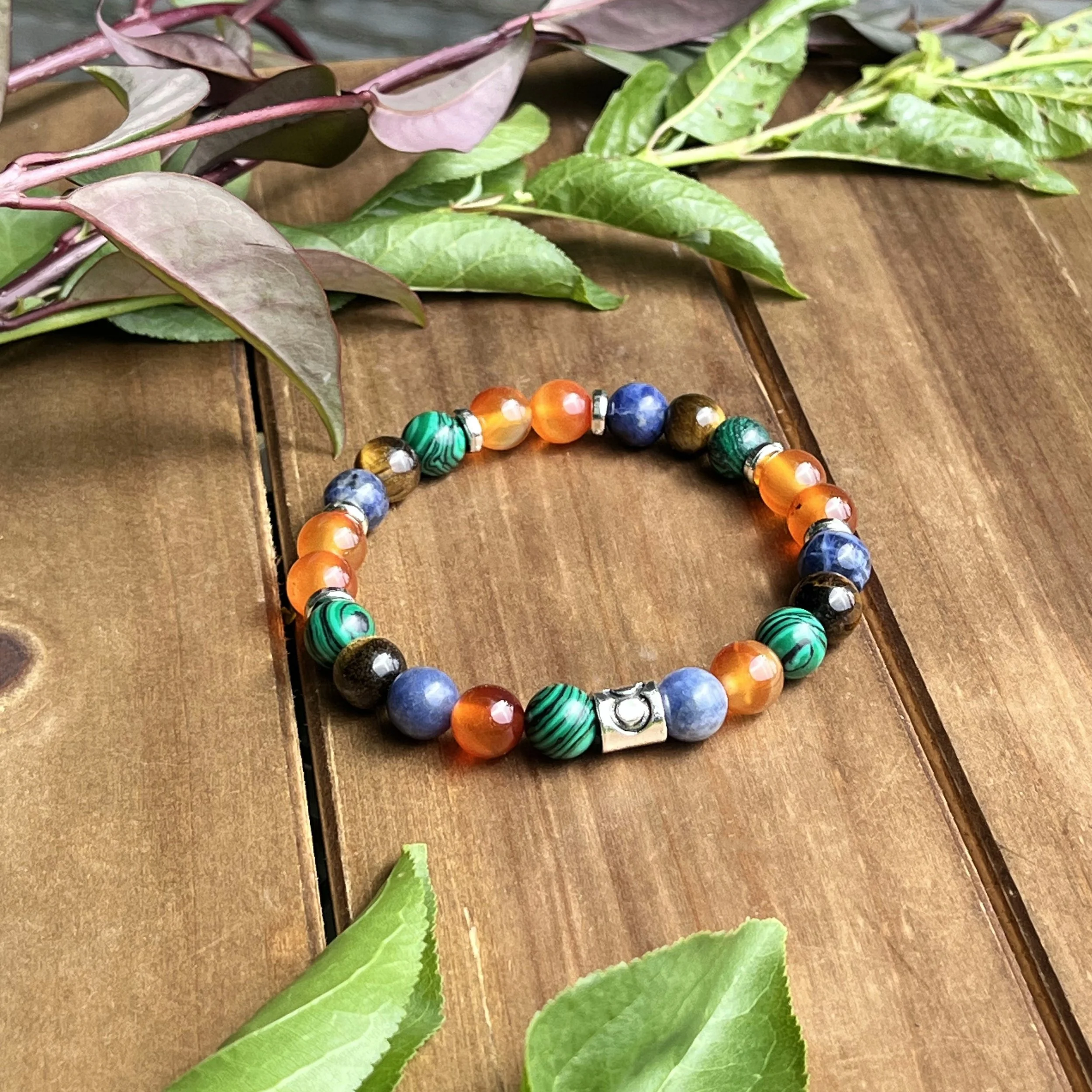 multi-stone bracelet for Taurus zodiac
