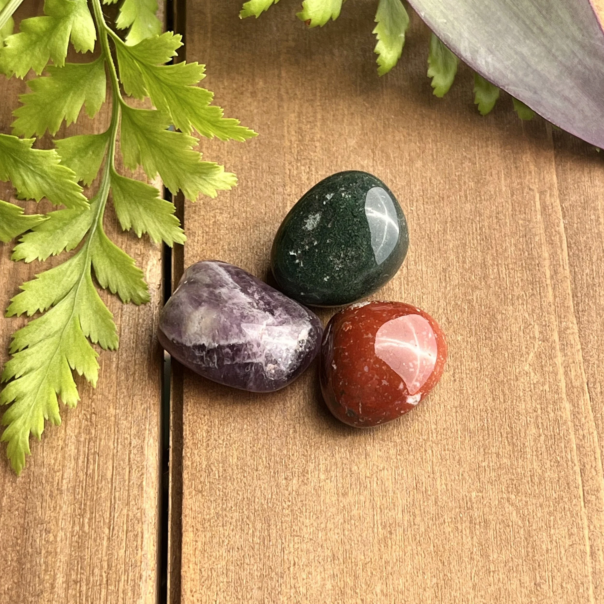 Jasper with Bloodstone and Amethyst