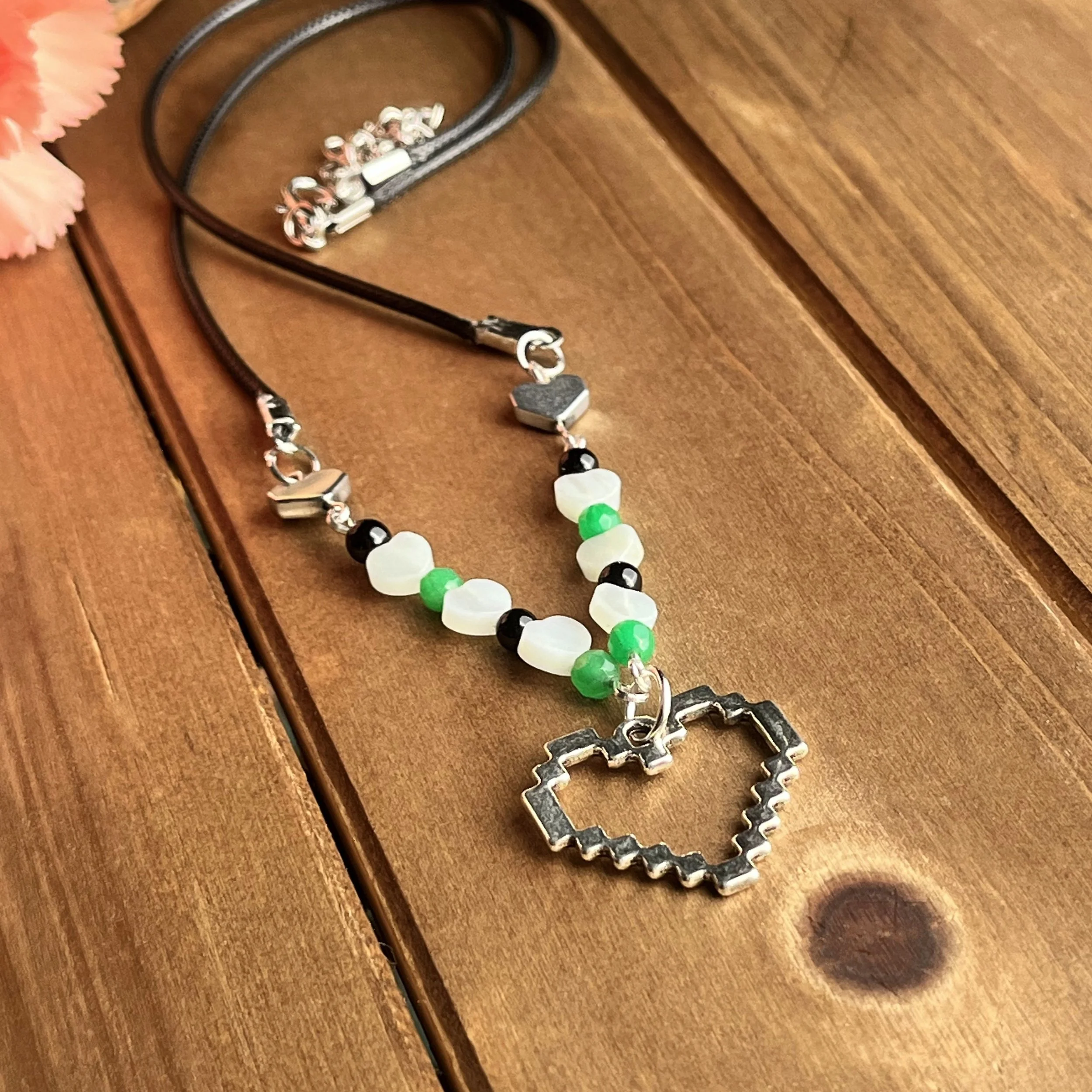 gemstone heart chakra necklace