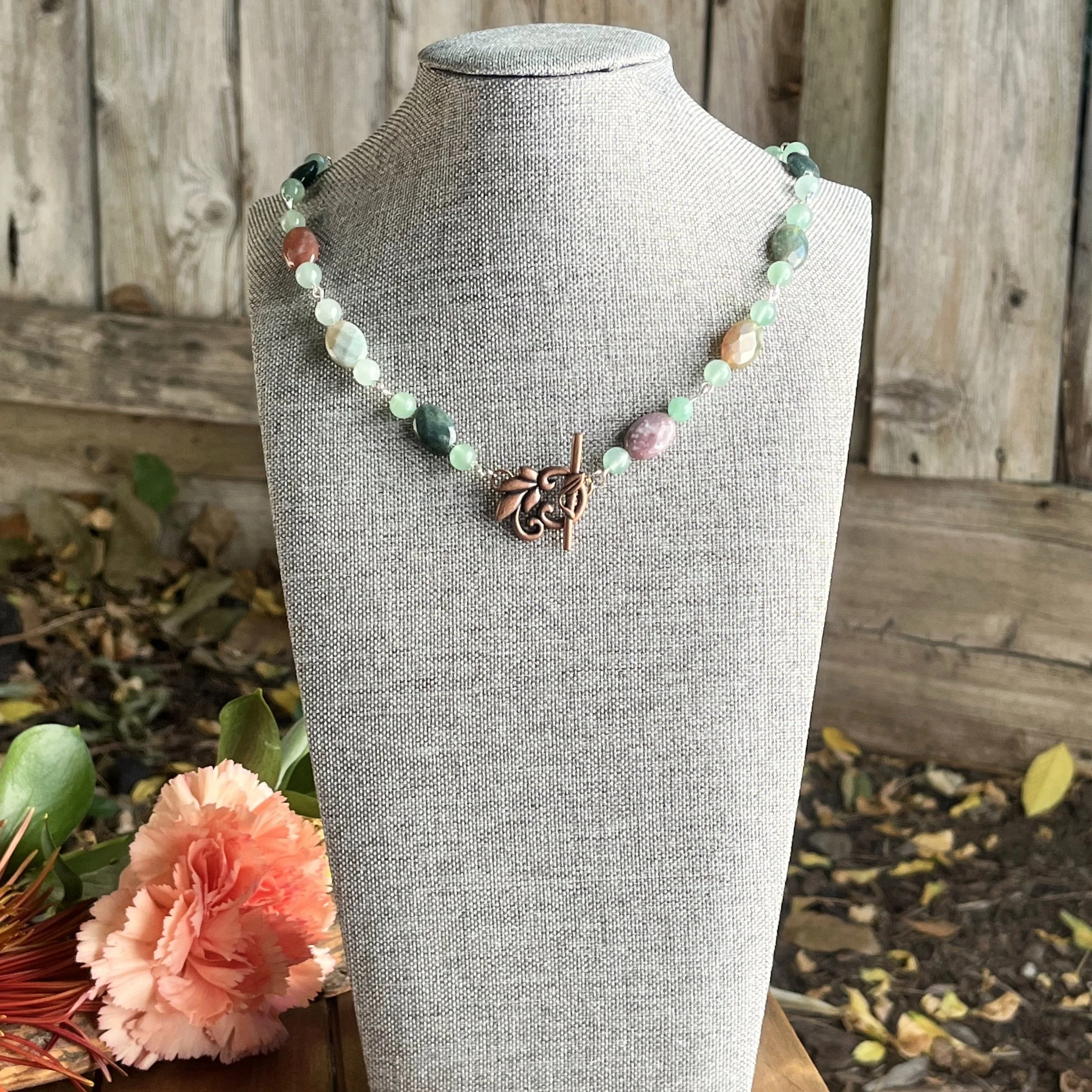 gemstone necklace Earth Fairy