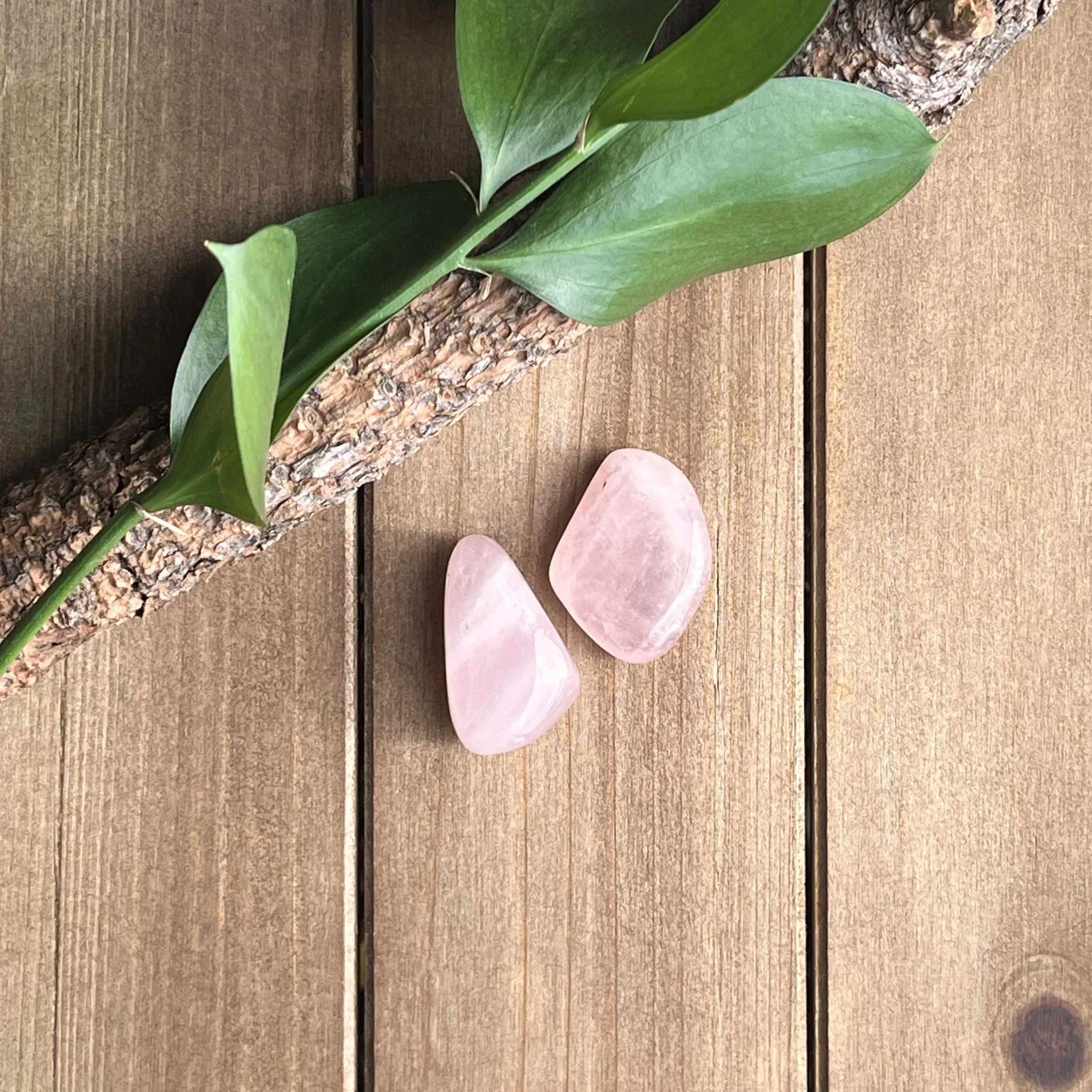 rose quartz pocket stones