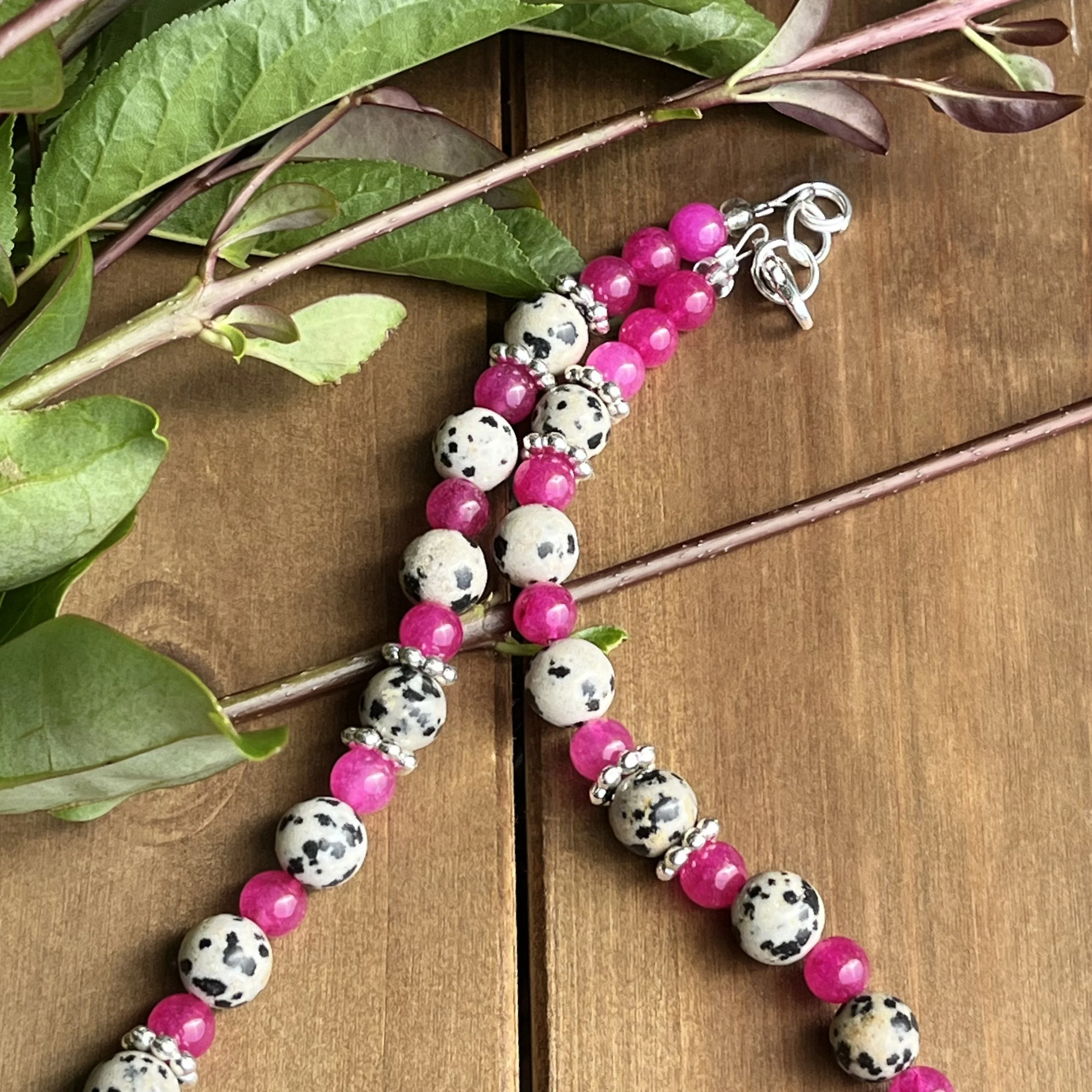 Dalmatian Jasper with Pink Quartzite