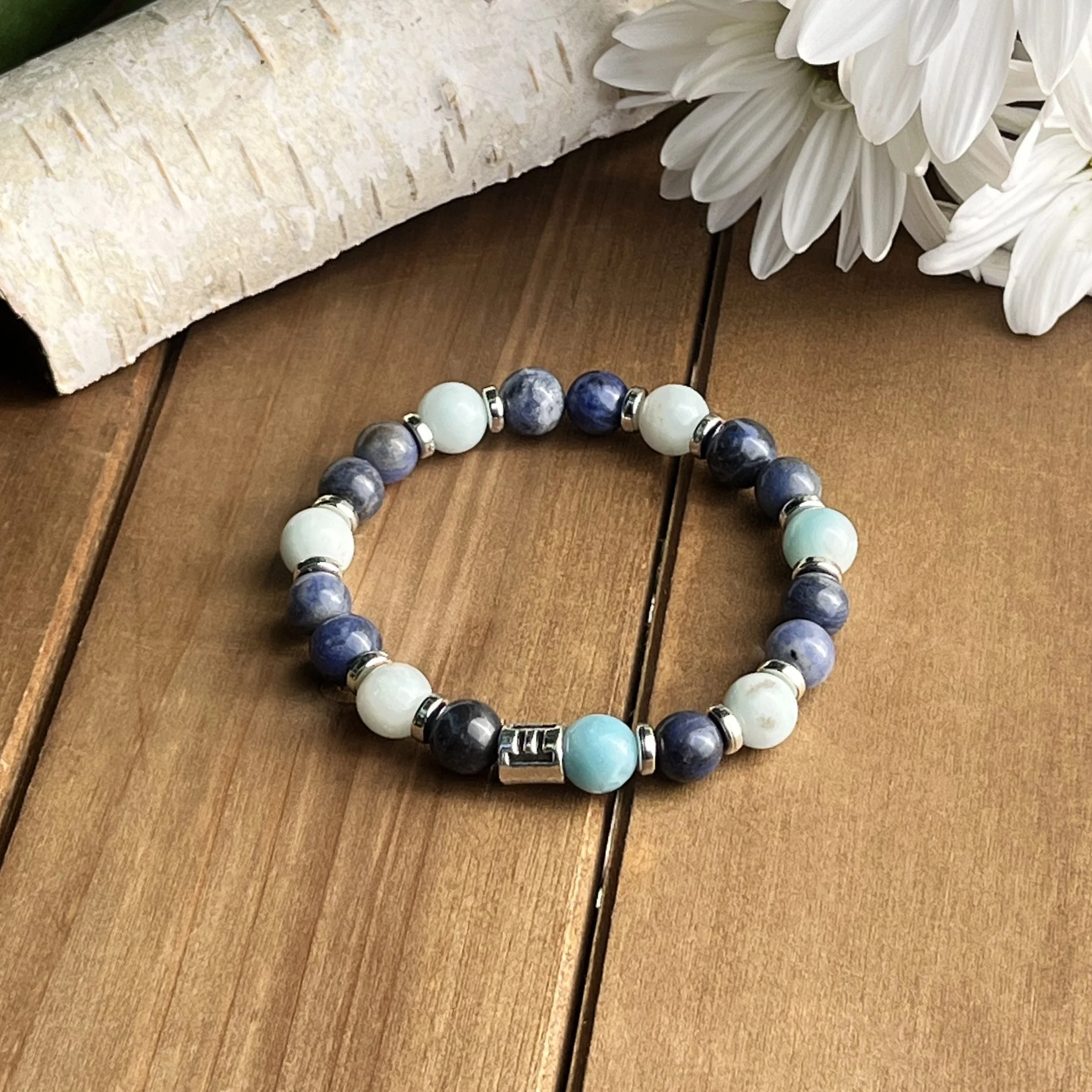 Gemini gemstone bracelet
