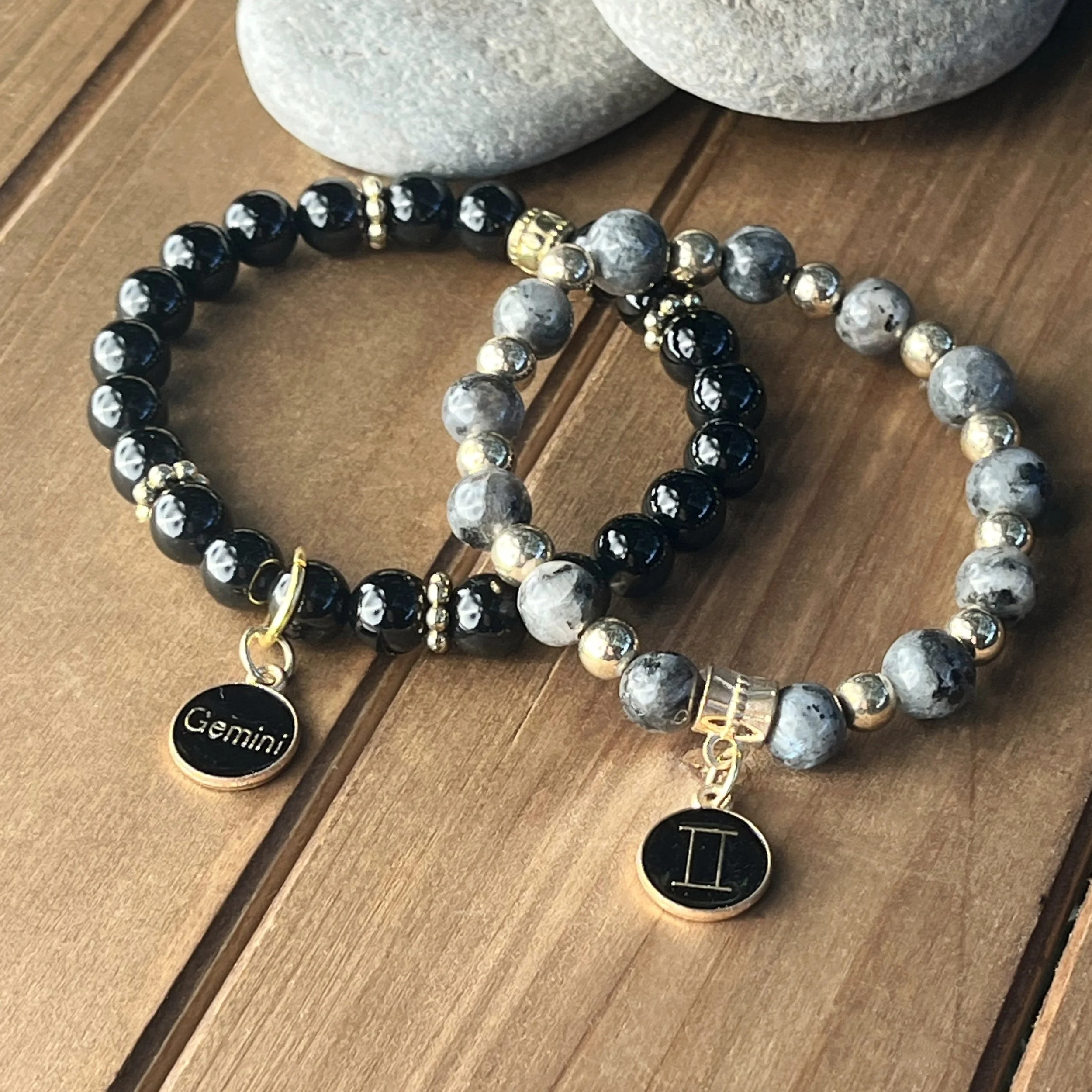 Gemini gemstone bracelets