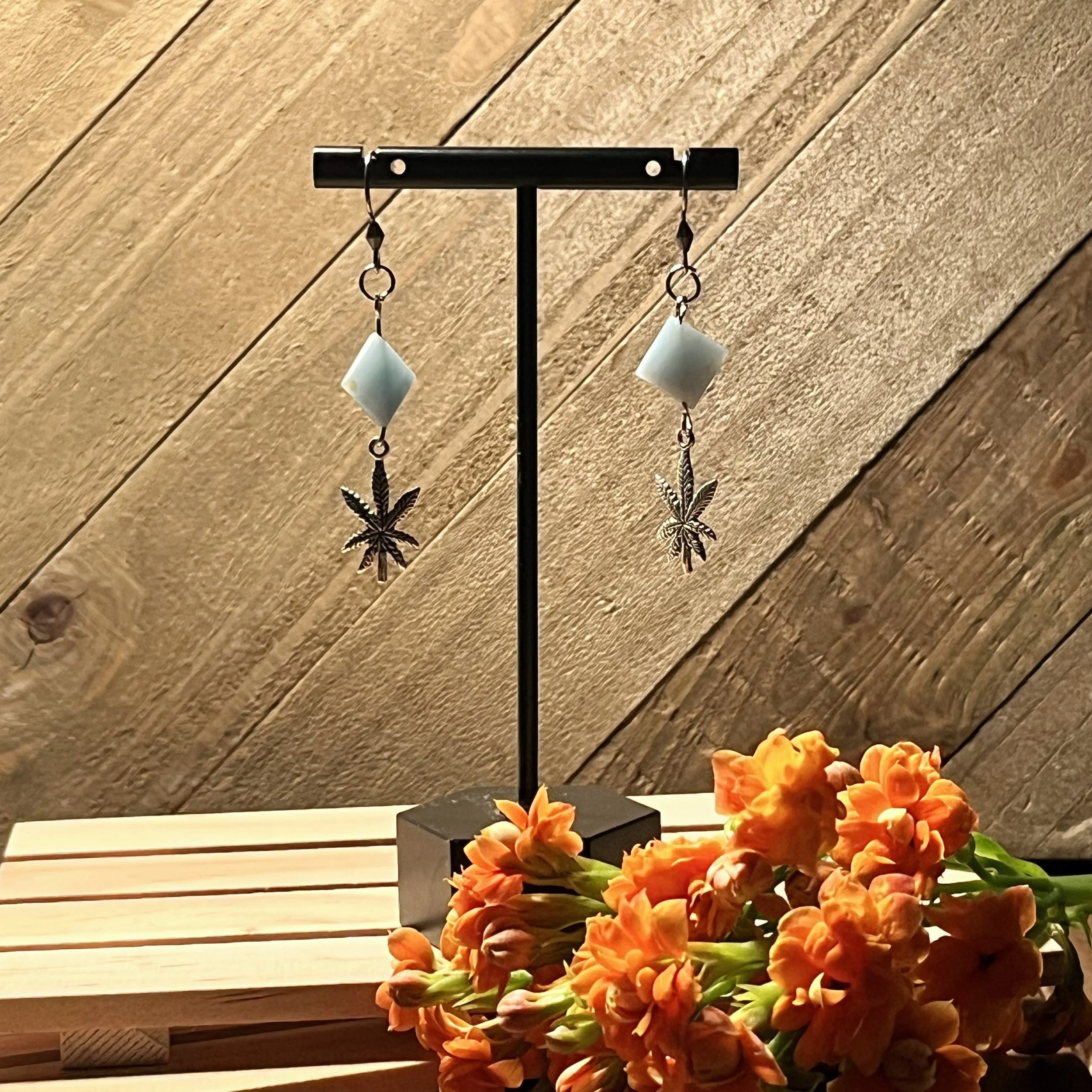 Mary Jane crystal earrings