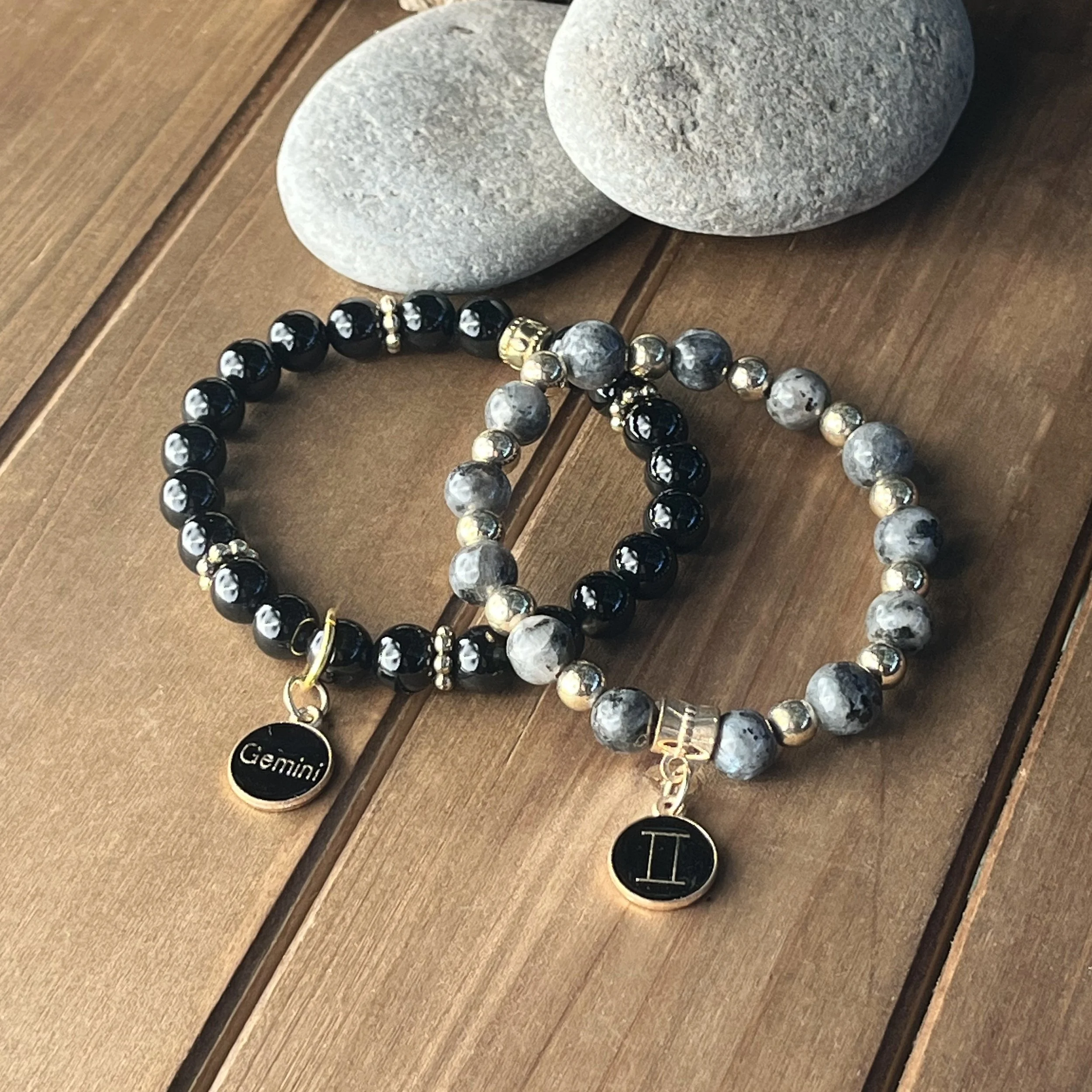 gemstone bracelet set for Gemini
