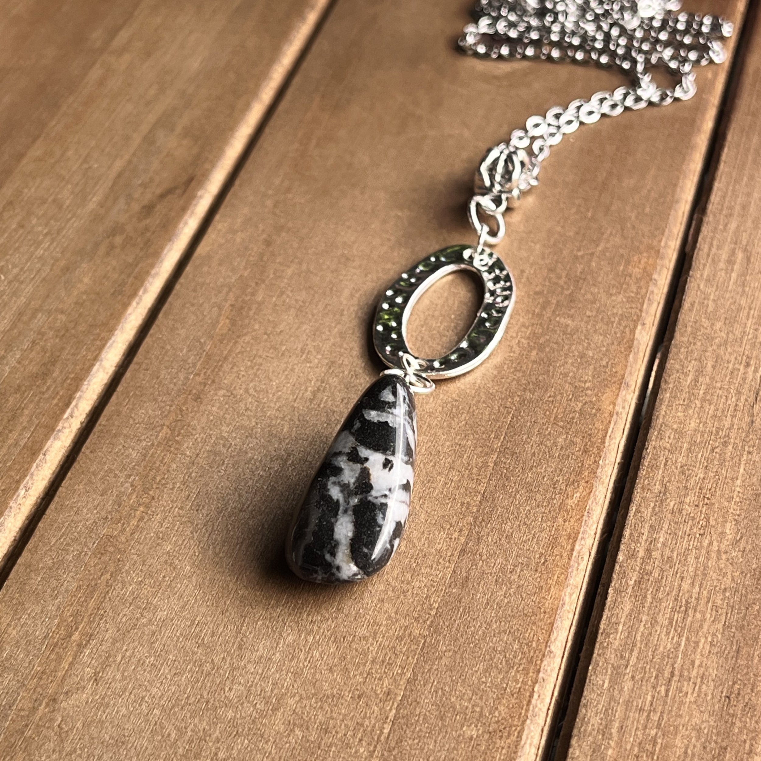 Zebra Jasper healing necklace
