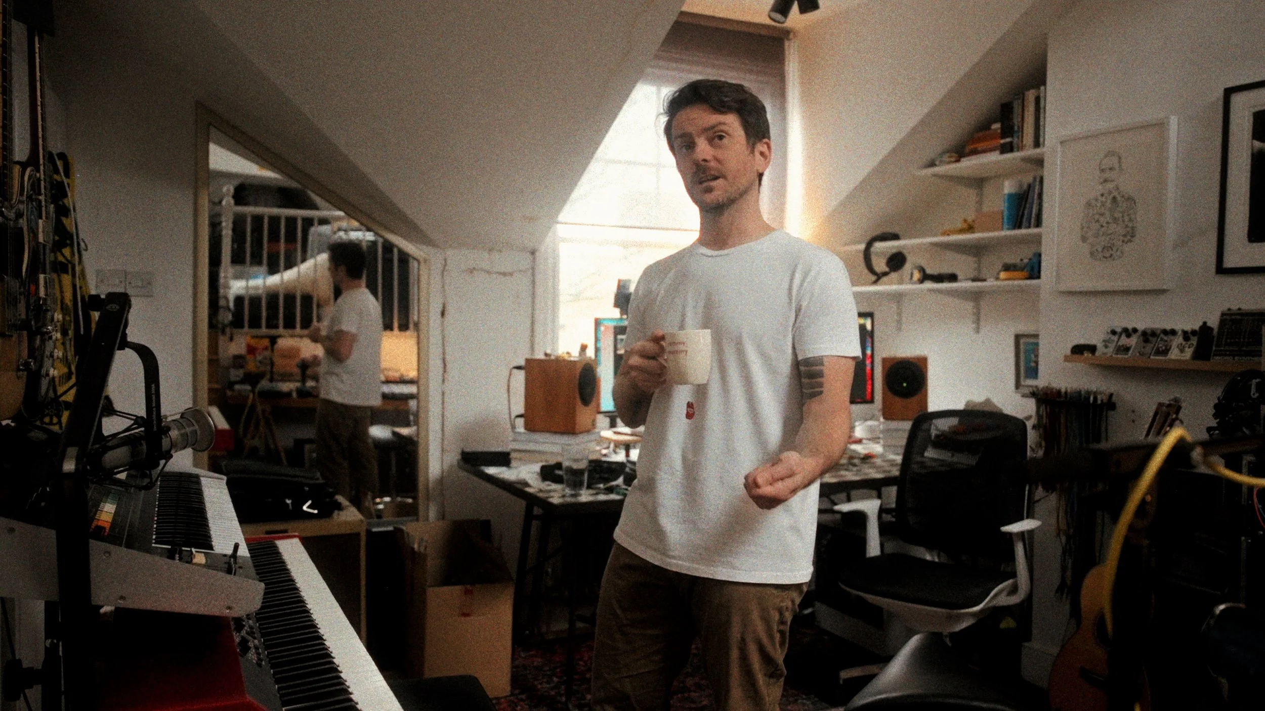 Creative professional in home studio — photographer and director in their workspace, Liverpool