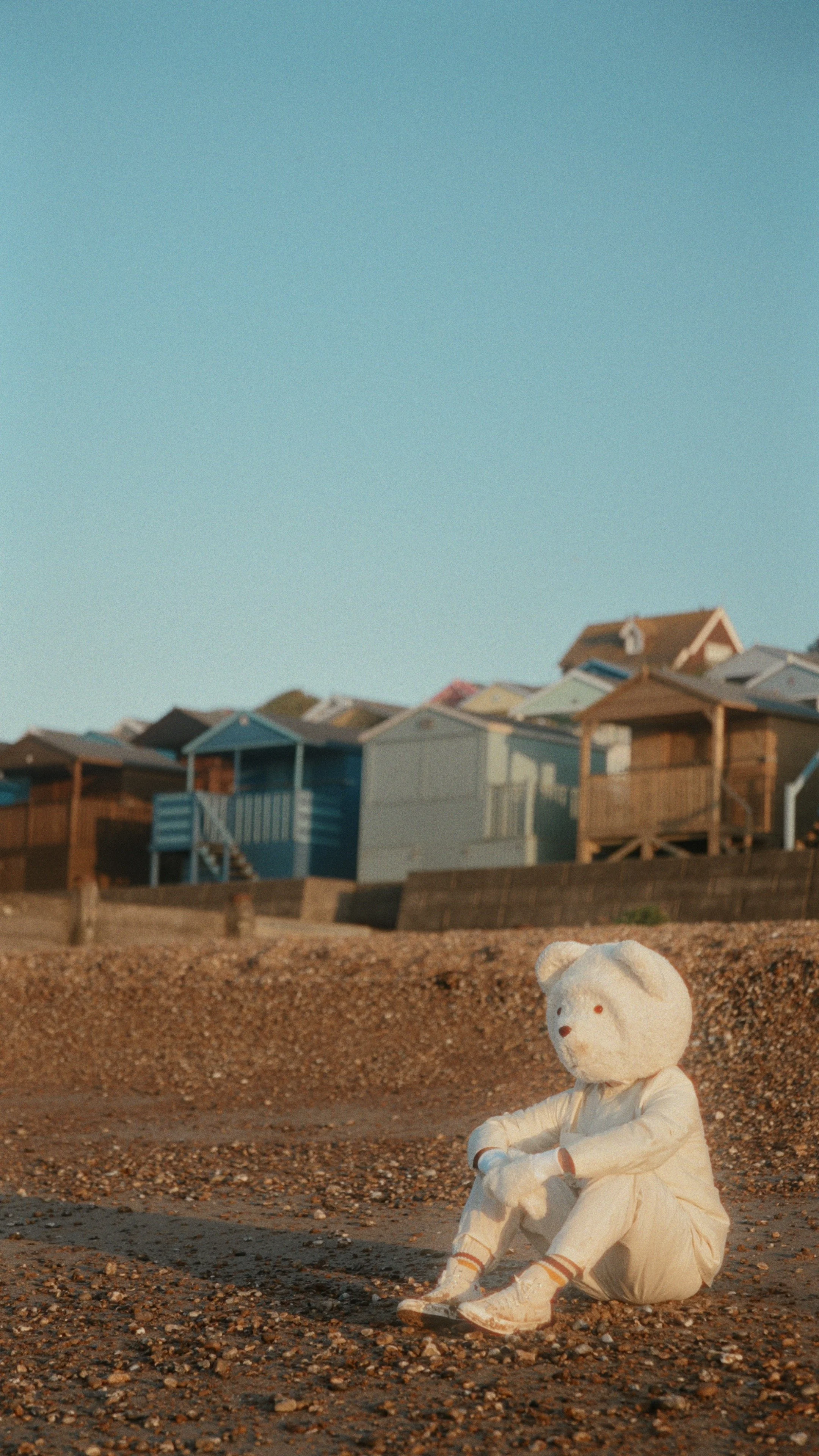 Colourful beach huts at the seaside — lifestyle and travel photography