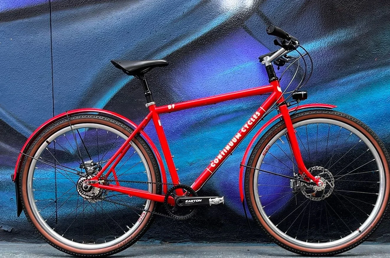 I absolutely love this build.  It&rsquo;s been a 1st of a lot of things for continuum /me.  1st belt drive.  1st rohloff hub used on continuum.  1st mountain touring bike.  1st bike I design for two riders to share.  1st dropper post.  All it needs n