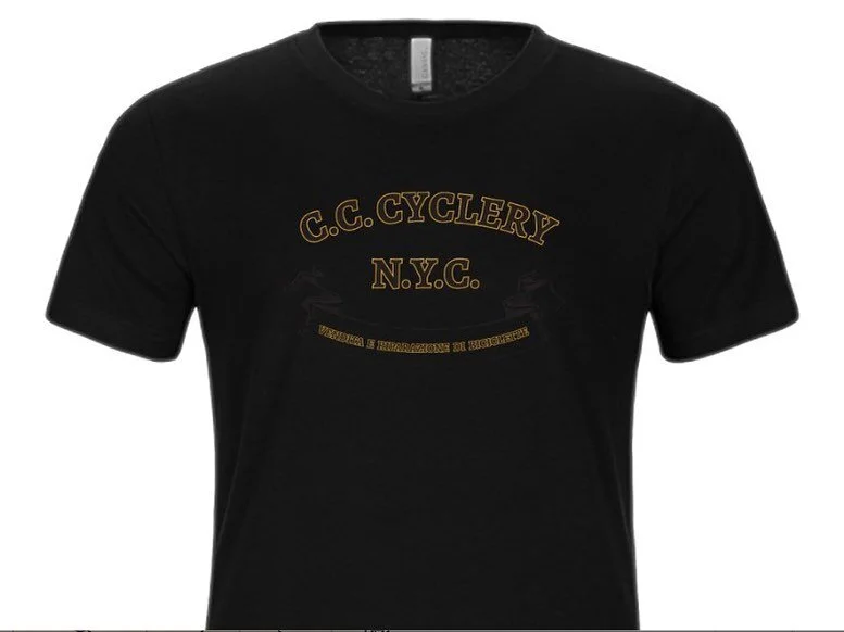 C.C. Cyclery Shirts  Are Back In Stock!
These are super soft Bella+Canvas 100% cotton T-shirts  Limited Number  Tell me what&rsquo;s size you want and I&rsquo;ll put aside for pick up, or I can ship to those who no longer live in NYC.  Continuum Cycl