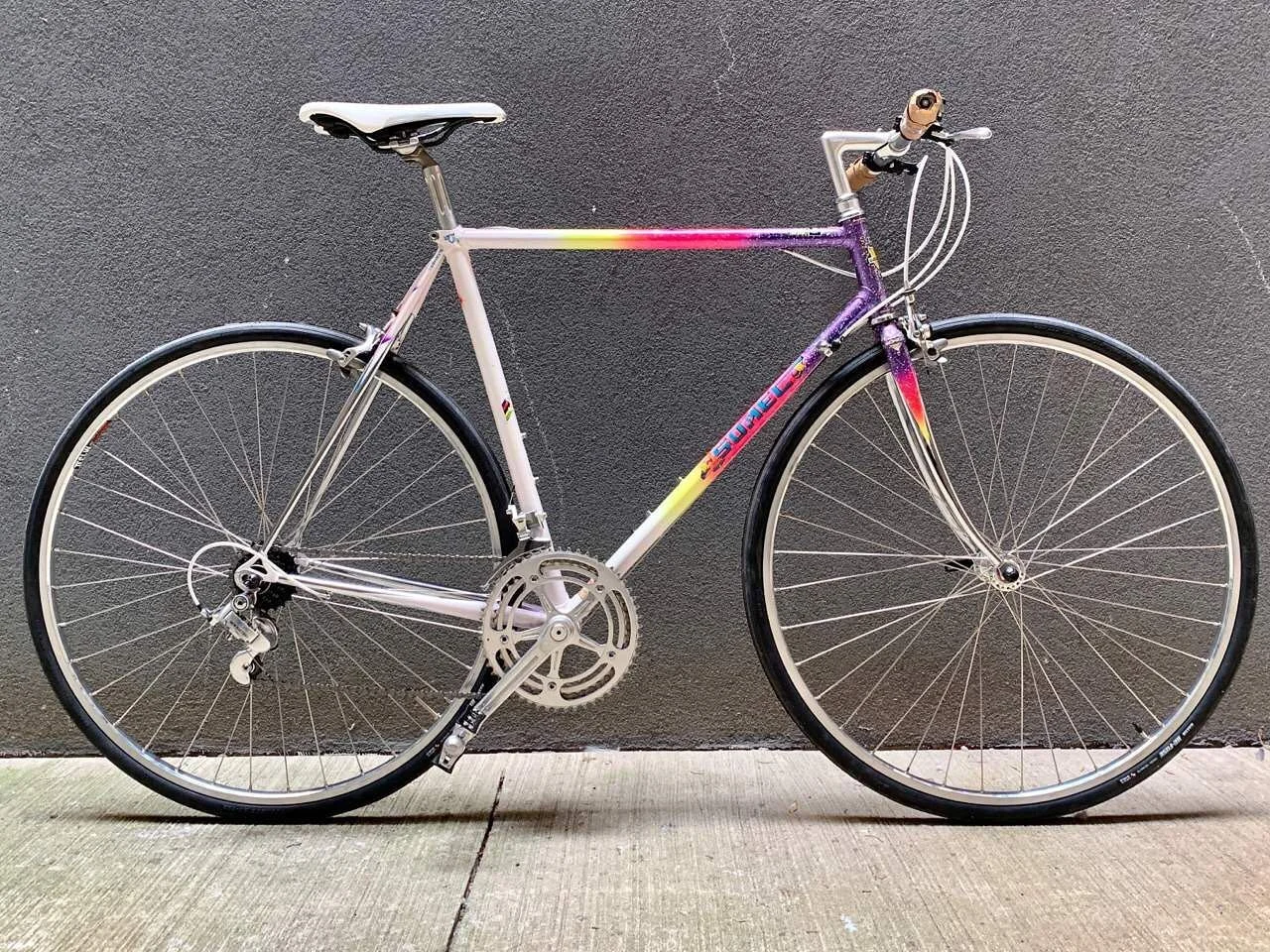 STOLEN BIKE ALERT!
Somec  if anyone sees this bike , let me know. Even call the shop at 646.602.6944
This is a unique bike. Campy vintage cranks , modern sun M13 rims. Tektro brake levers. Mks stream pedals