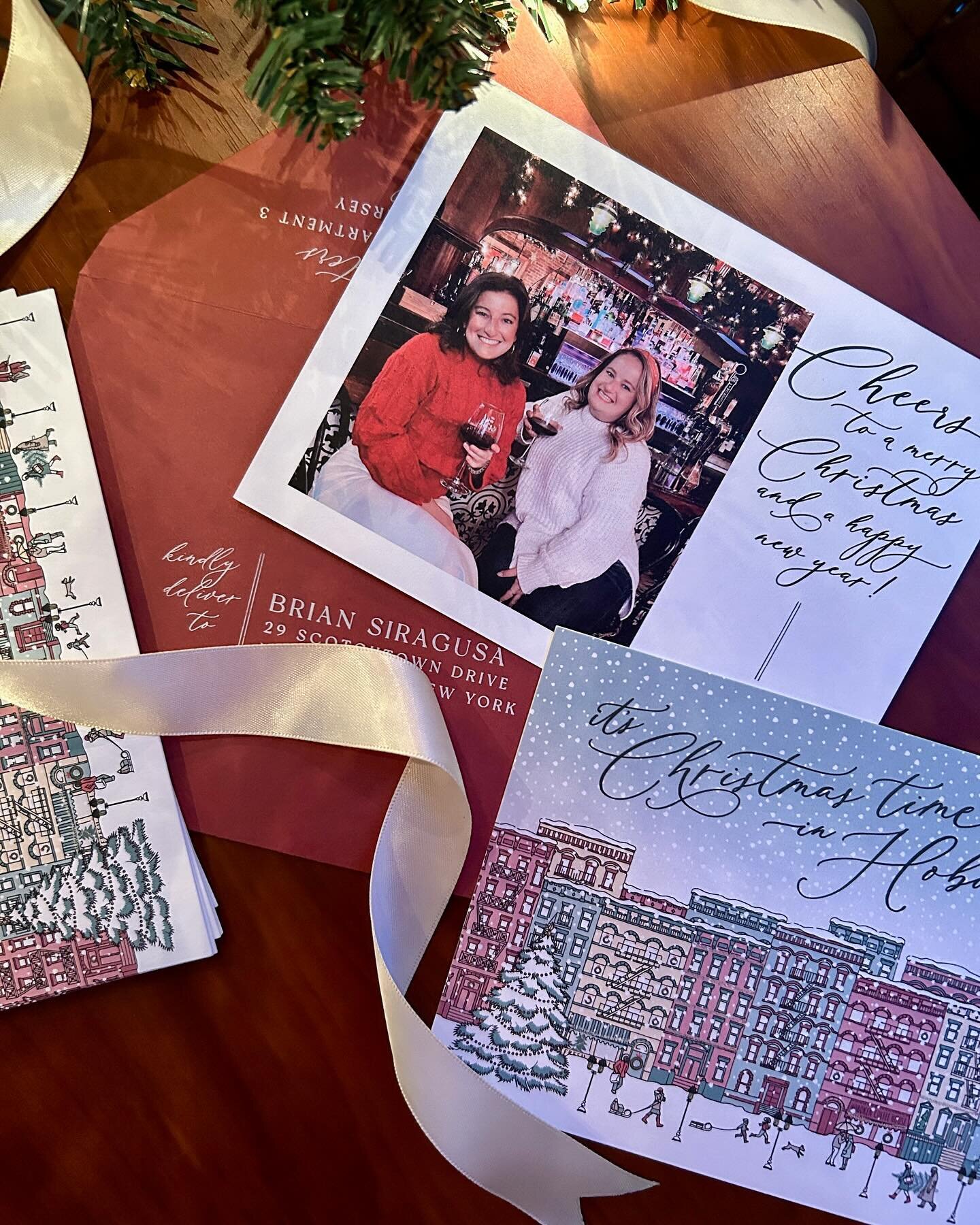 It&rsquo;s the happiest season of all &bull; Christmas card season! I&rsquo;ll forever be a snail mail Christmas card girlie 💌