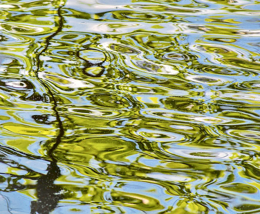 Abstract Lake Reflection