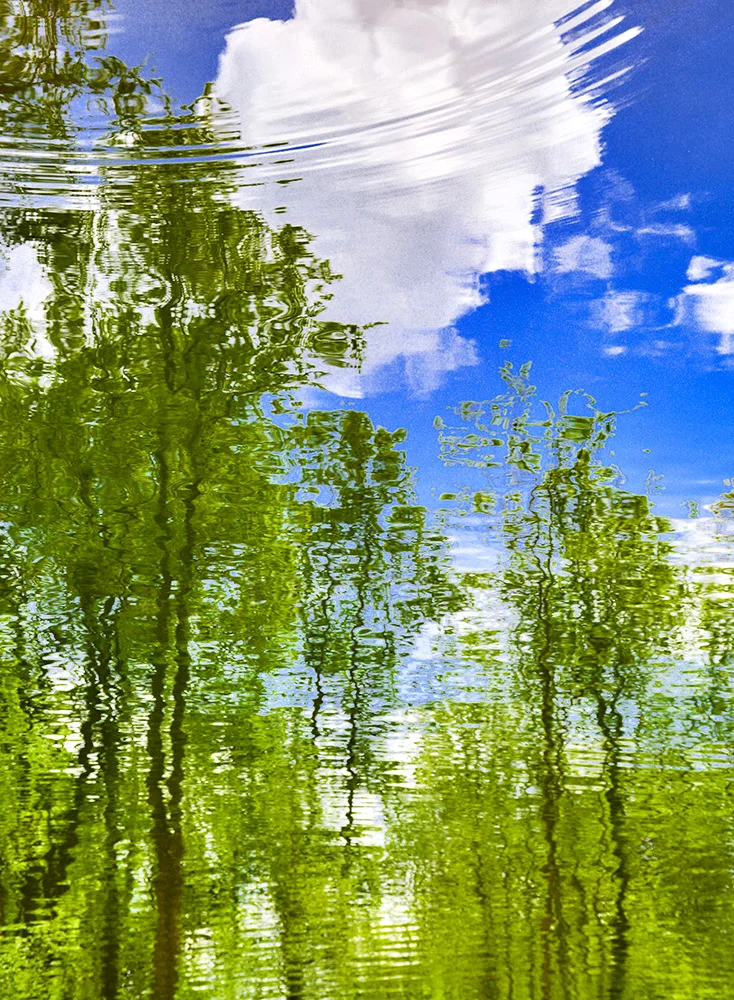 Abstract Lake Reflection
