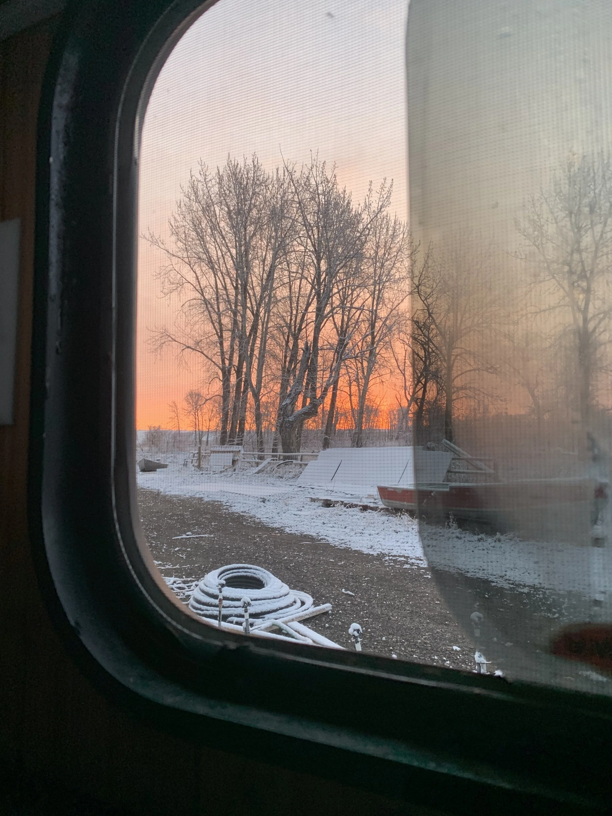 Bow river sunrise