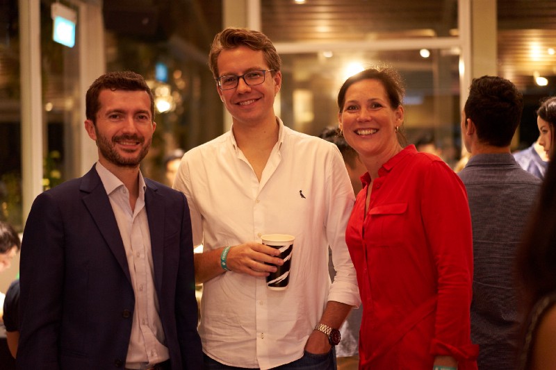  From left: Tito Costa, Bruno, Saskia de Jongh.