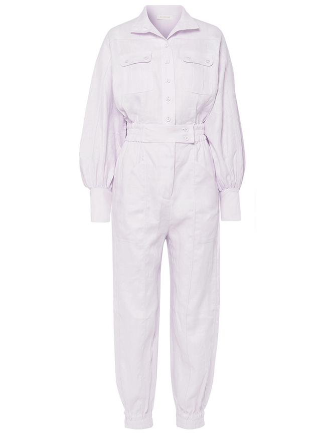 Ninety-Six Racer linen jumpsuit, Zimmerman