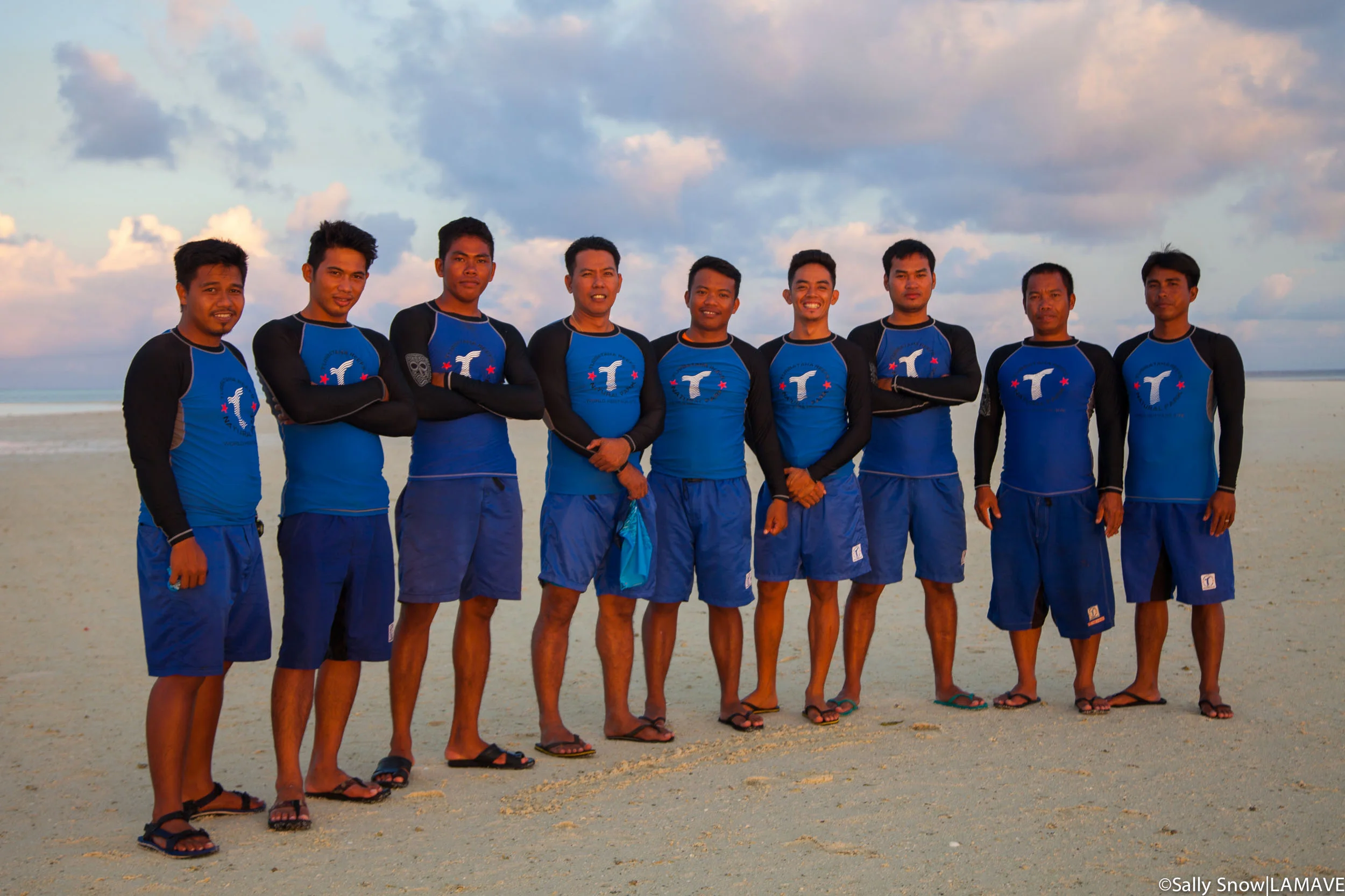 Photo 7. The rangers of Tubbataha Reefs. The rangers who protect the park are composed of members of the Tubbataha Management Office, Philippine Navy, Philippine Coastguard and members of the Local Government Unit of Cagayancillo.