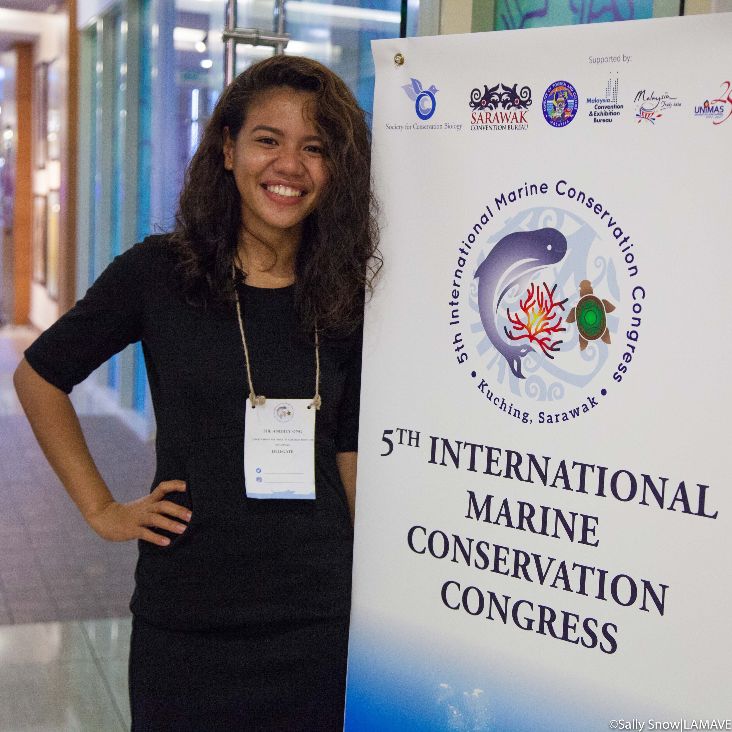 Sue ong, LAMAVE, at the 5th International Marine Conservation Conference 