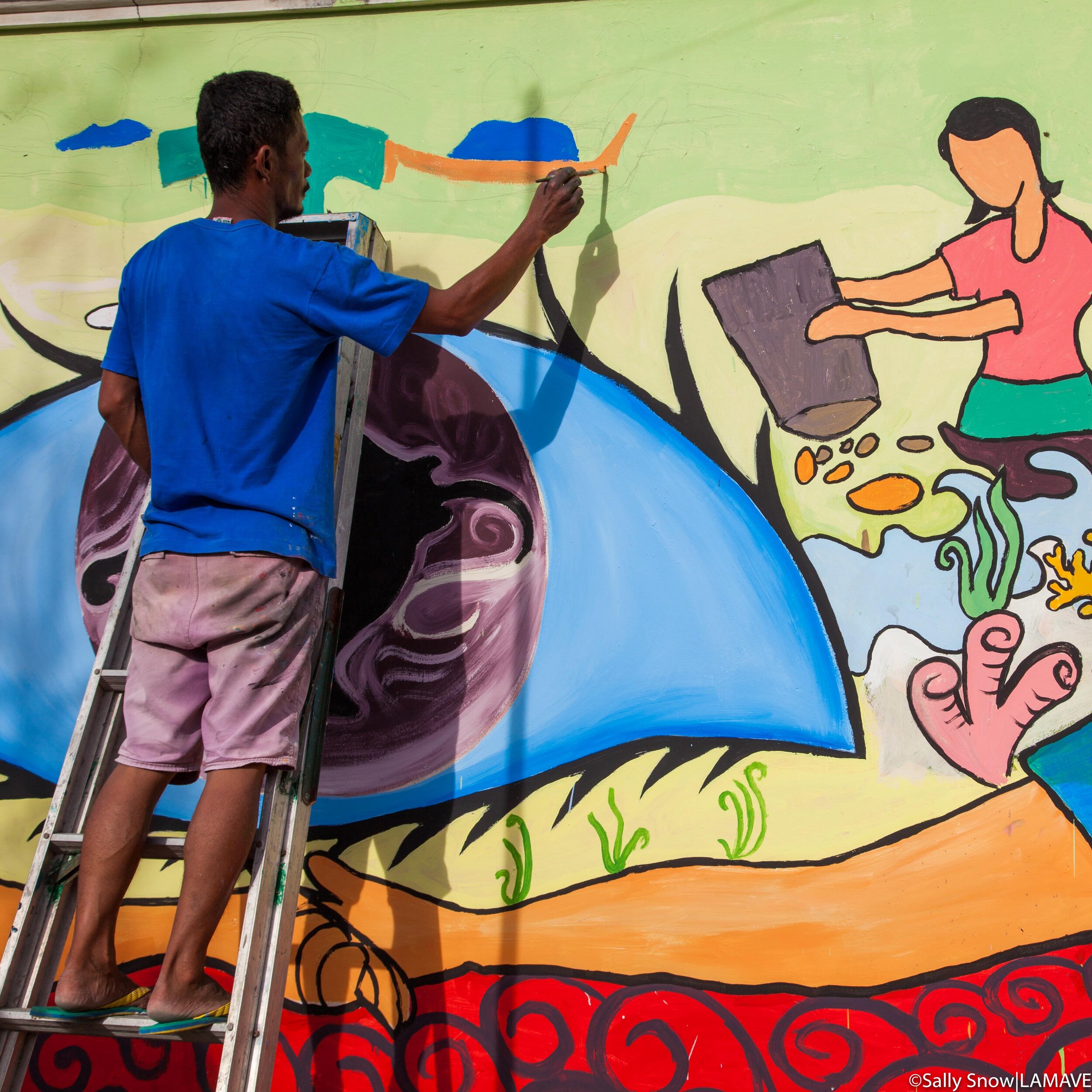 manta awareness day ticao masbate lamave mural 