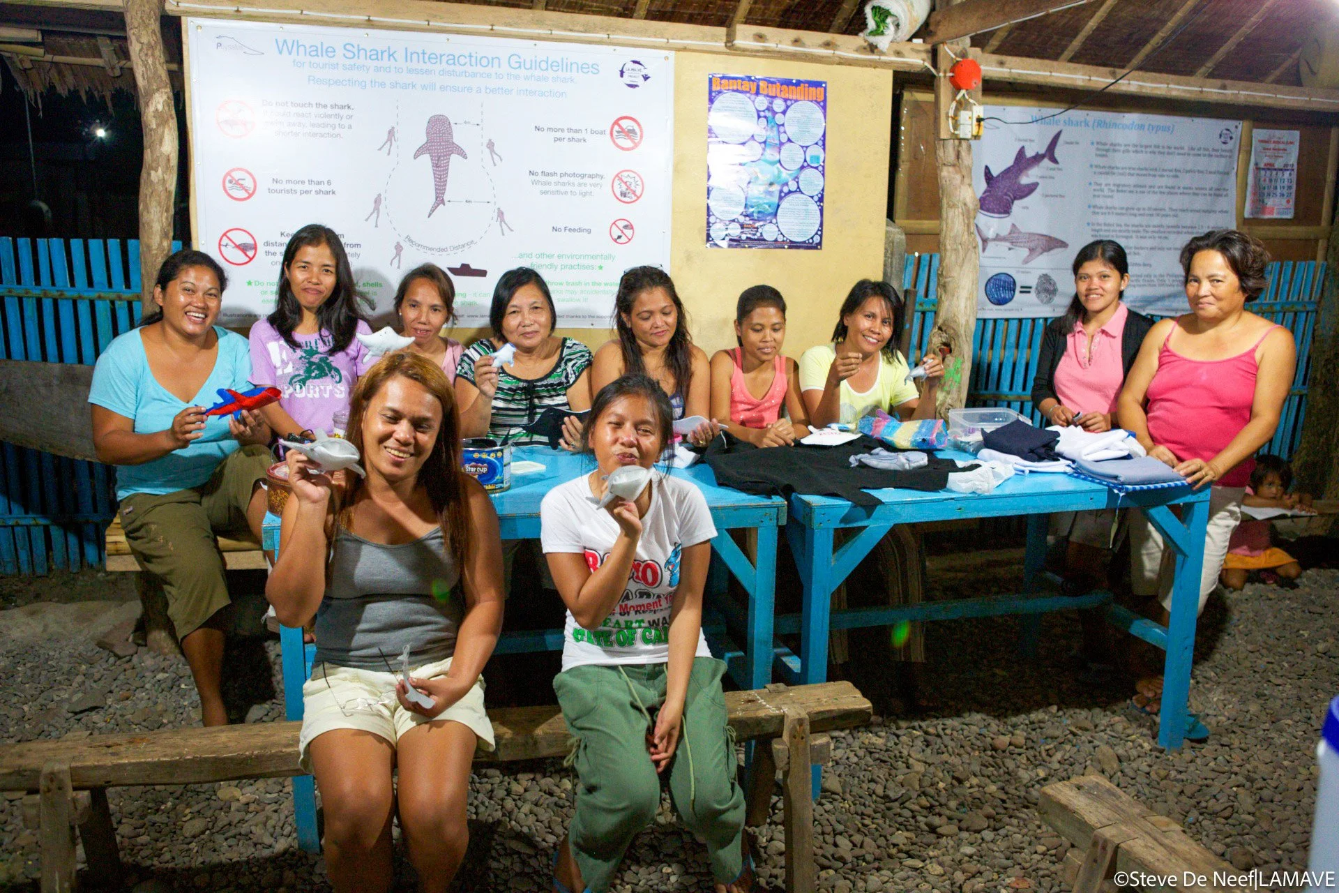 Seabreeze womens Association developing handmade whale shark plushies.