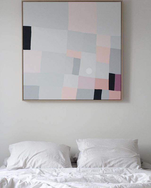 &bull; r e c e n t  w o r k &bull;
Available through @_honeyjackson .
.
.
#scandi #scandinaviandesign #blush #art #painting #oak #interiordesign #interiorstyling #melbourne #australia #home #artist #architecture #artwork #contemporaryart