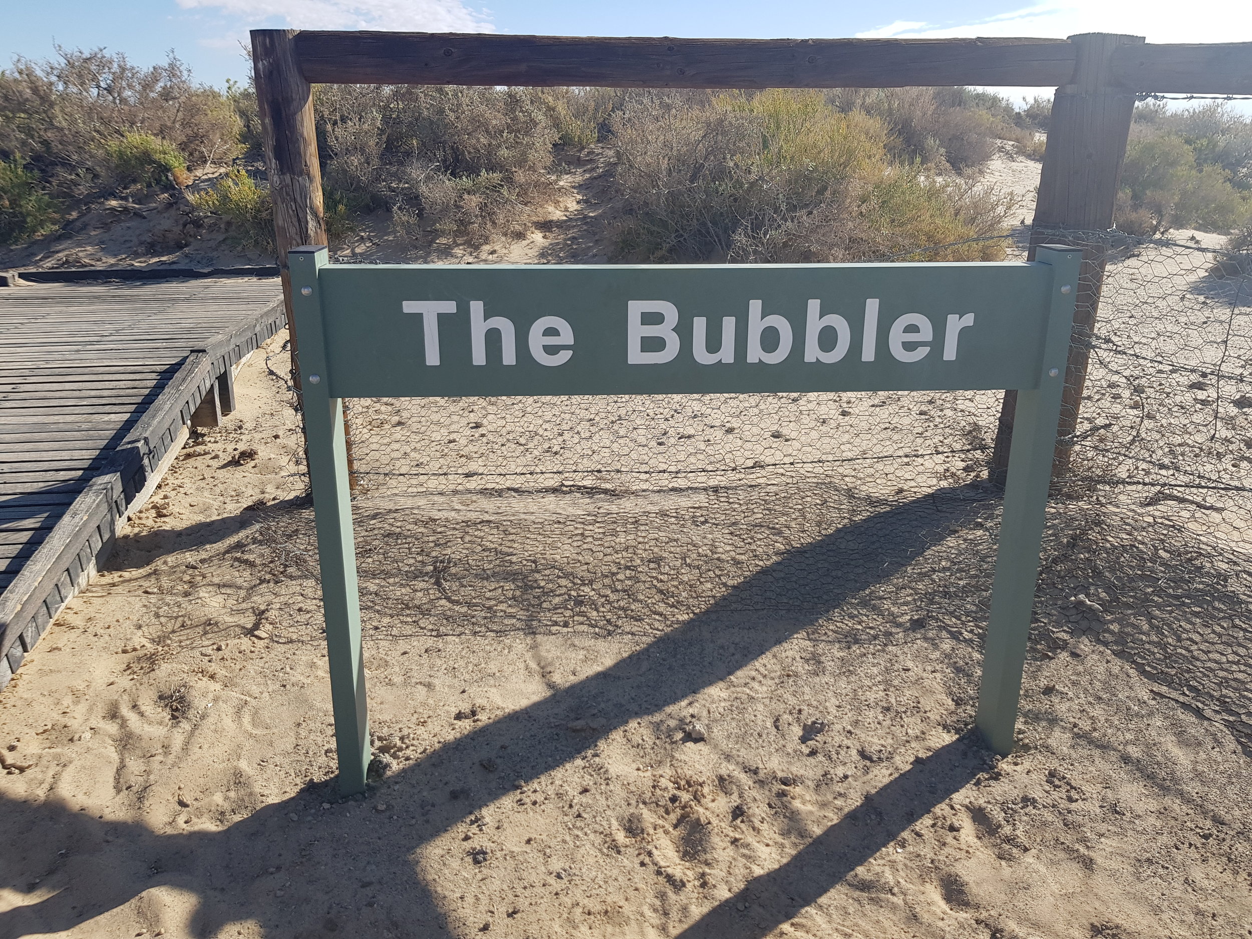 The Bubbler an island which consist of a mound spring, locked by surrounding land. The Bubbler " has the highest discharge of any individual spring in the Lake Eyre Supergroup. The spring is called 'The Bubbler' because it has been known to 'erupt' …