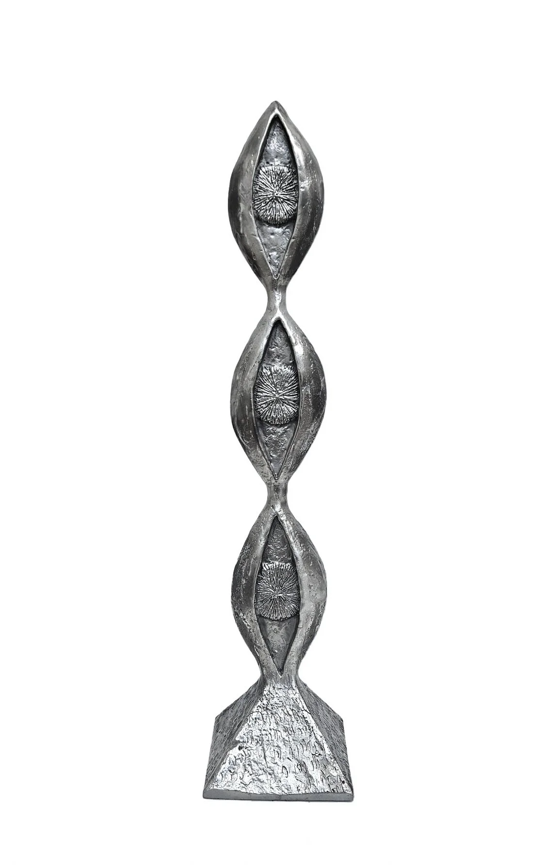  EYERON GUARDIAN IV, 2025  19 × 4 × 4 in  protection, cast iron, full moon   