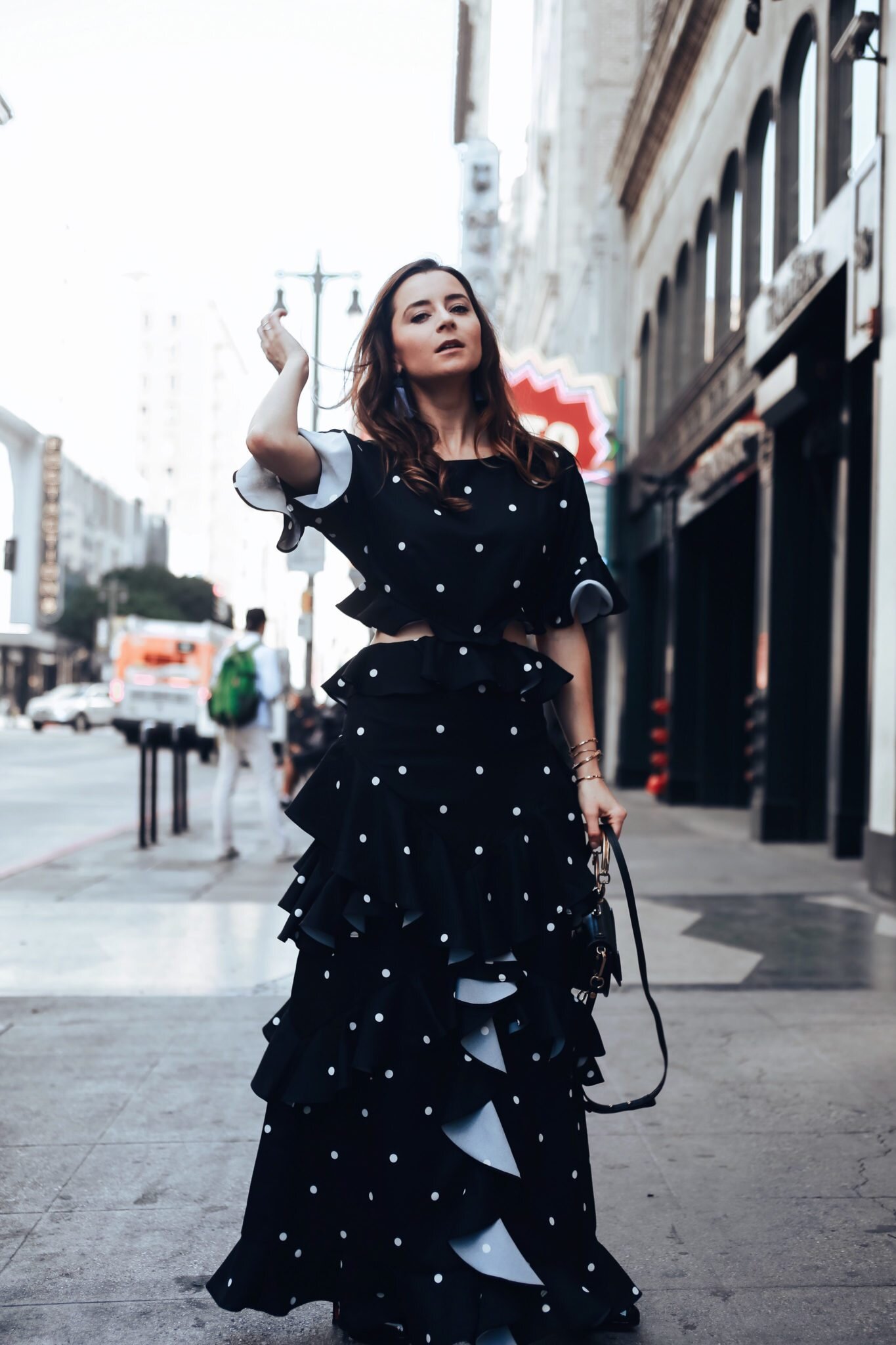 Fame-and-Partners-Black-and-white-polka-dots-dress-with-ruffles-5-of-11.jpg