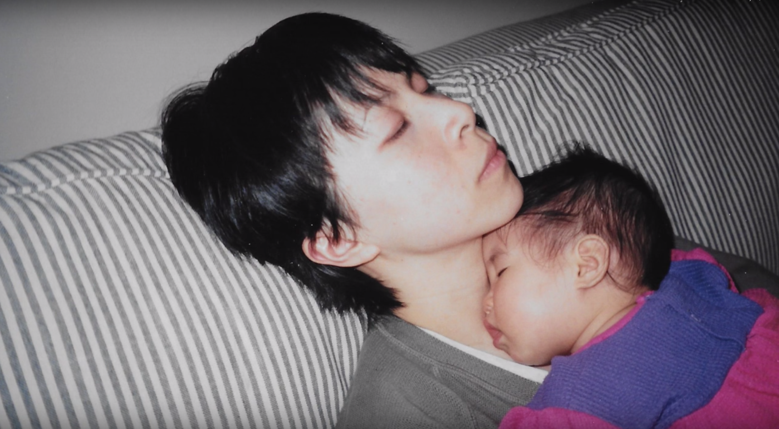 Baby me passed out on a young momma kwan