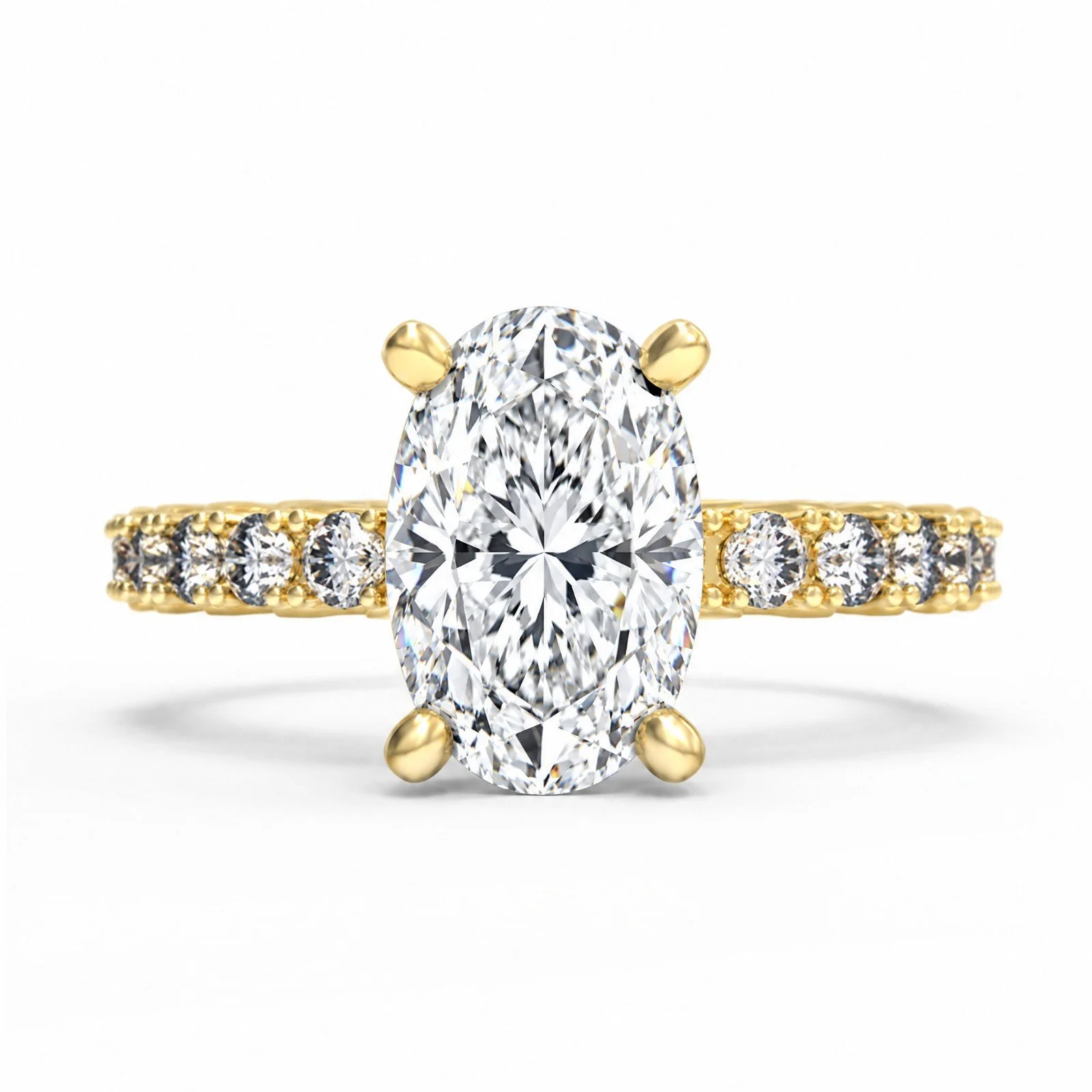 Oval with Accent Stones