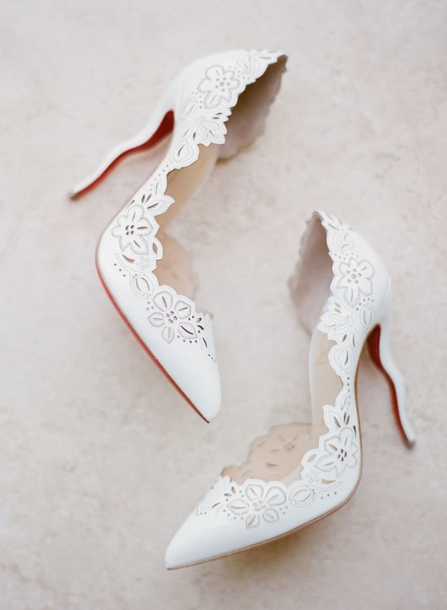 trendy bridal shoes