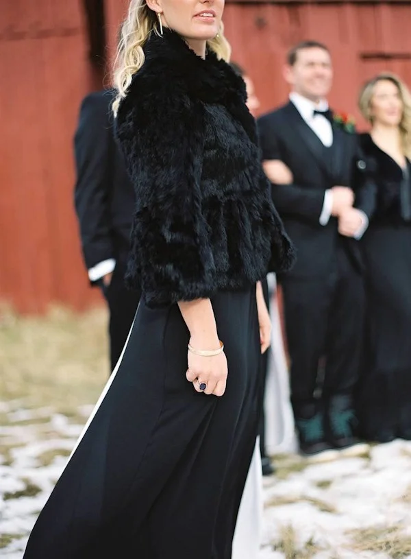 Fur Coats for Winter Weddings 