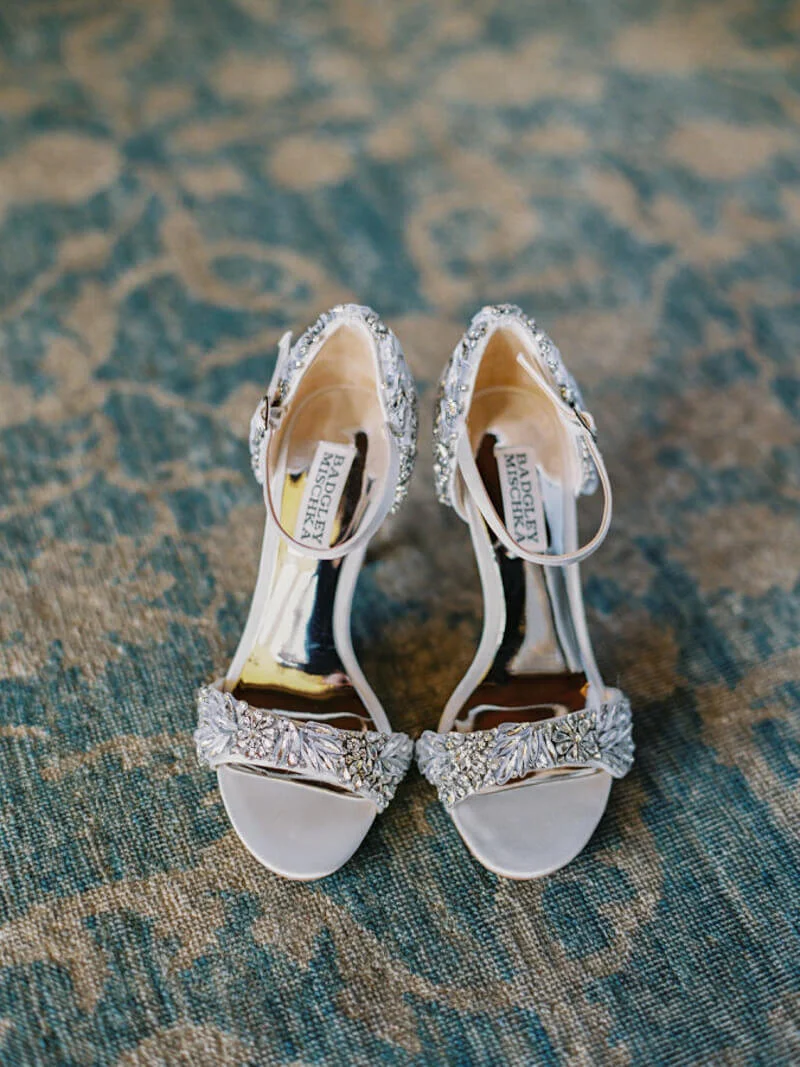 silver maid of honor shoes