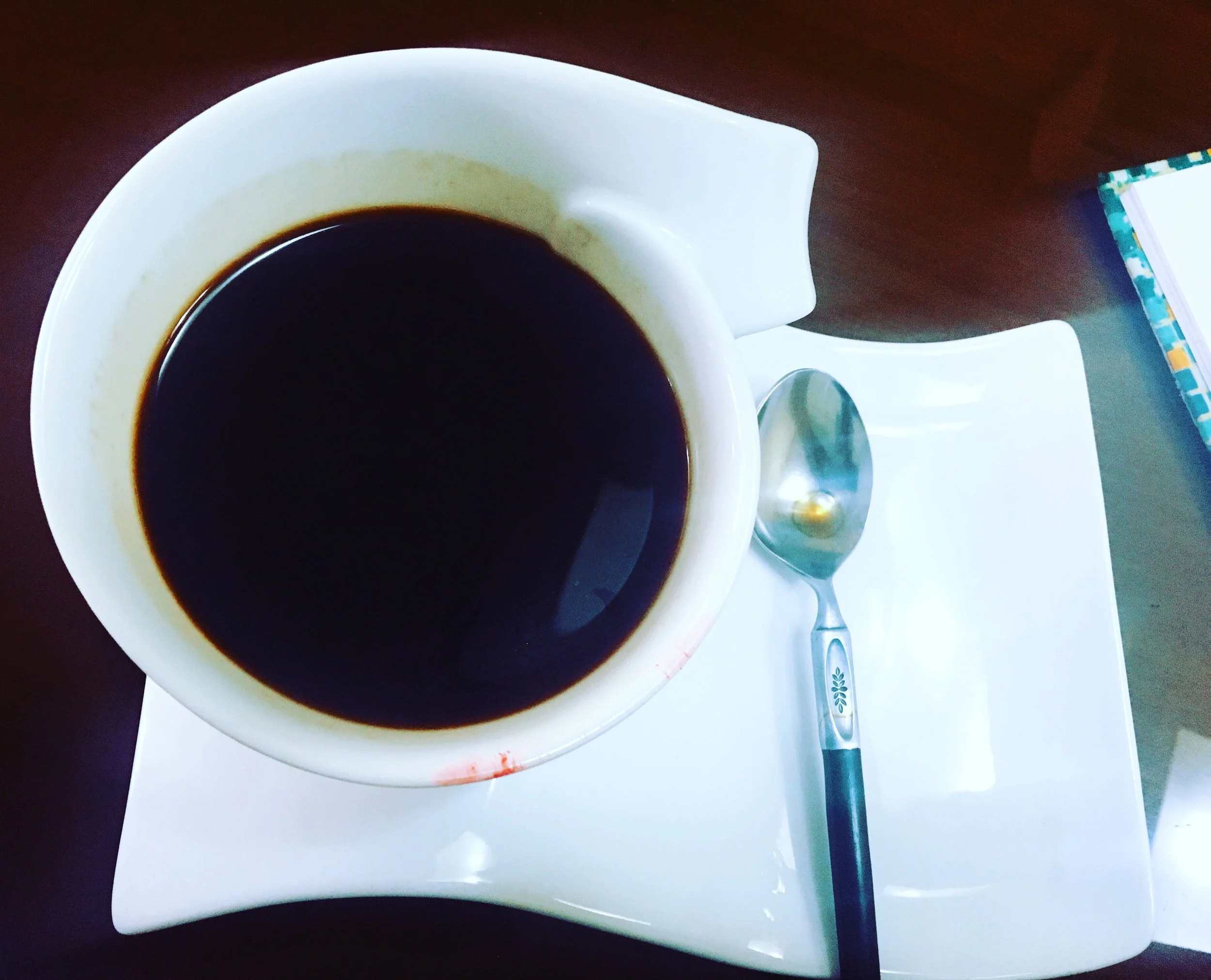 Black coffee and red lipstick stain...my typical morning